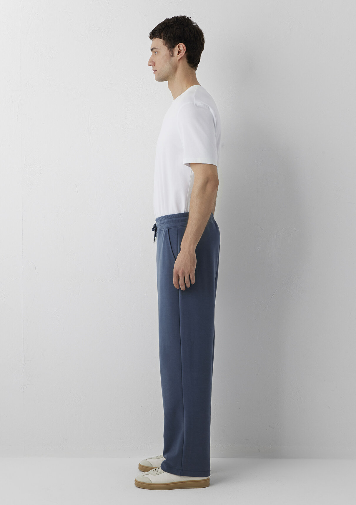 Mavi (Tencel™) Modal Karışımlı Mavi Eşofman Altı görsel 4