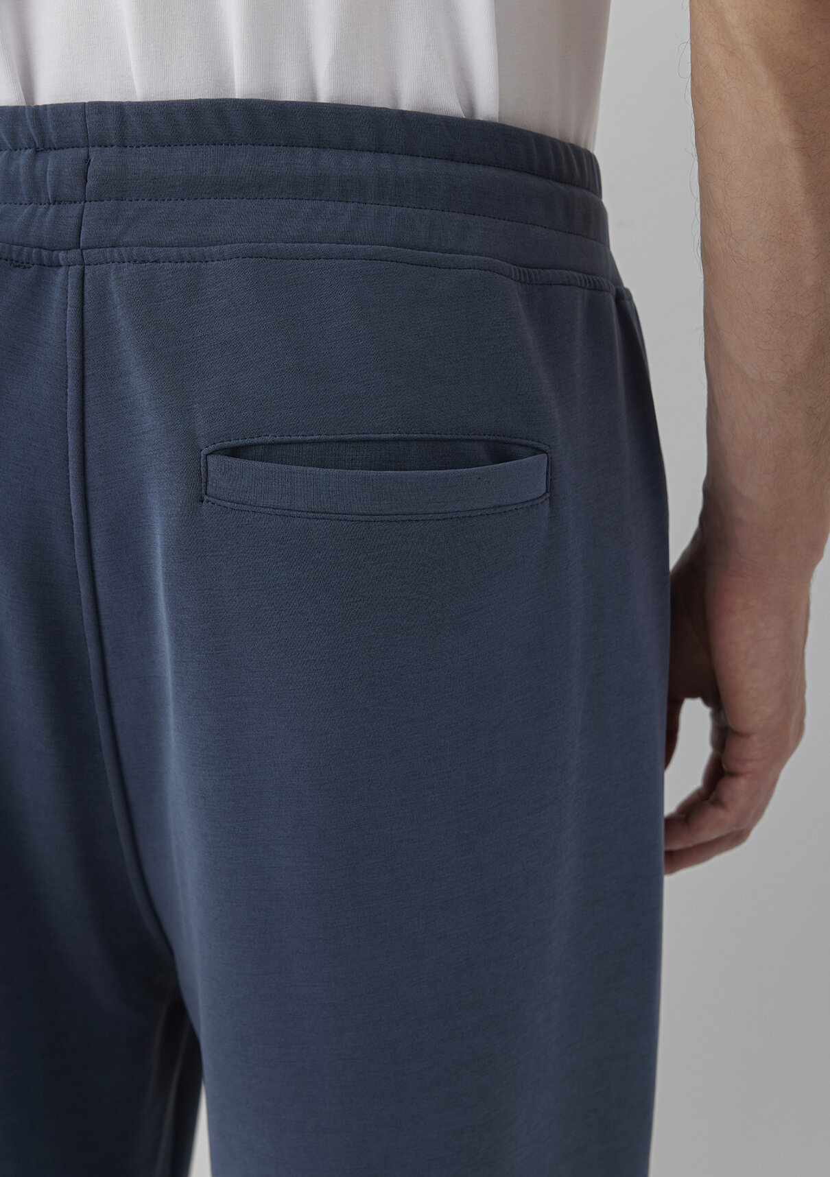 Mavi (Tencel™) Modal Karışımlı Mavi Eşofman Altı görsel 7