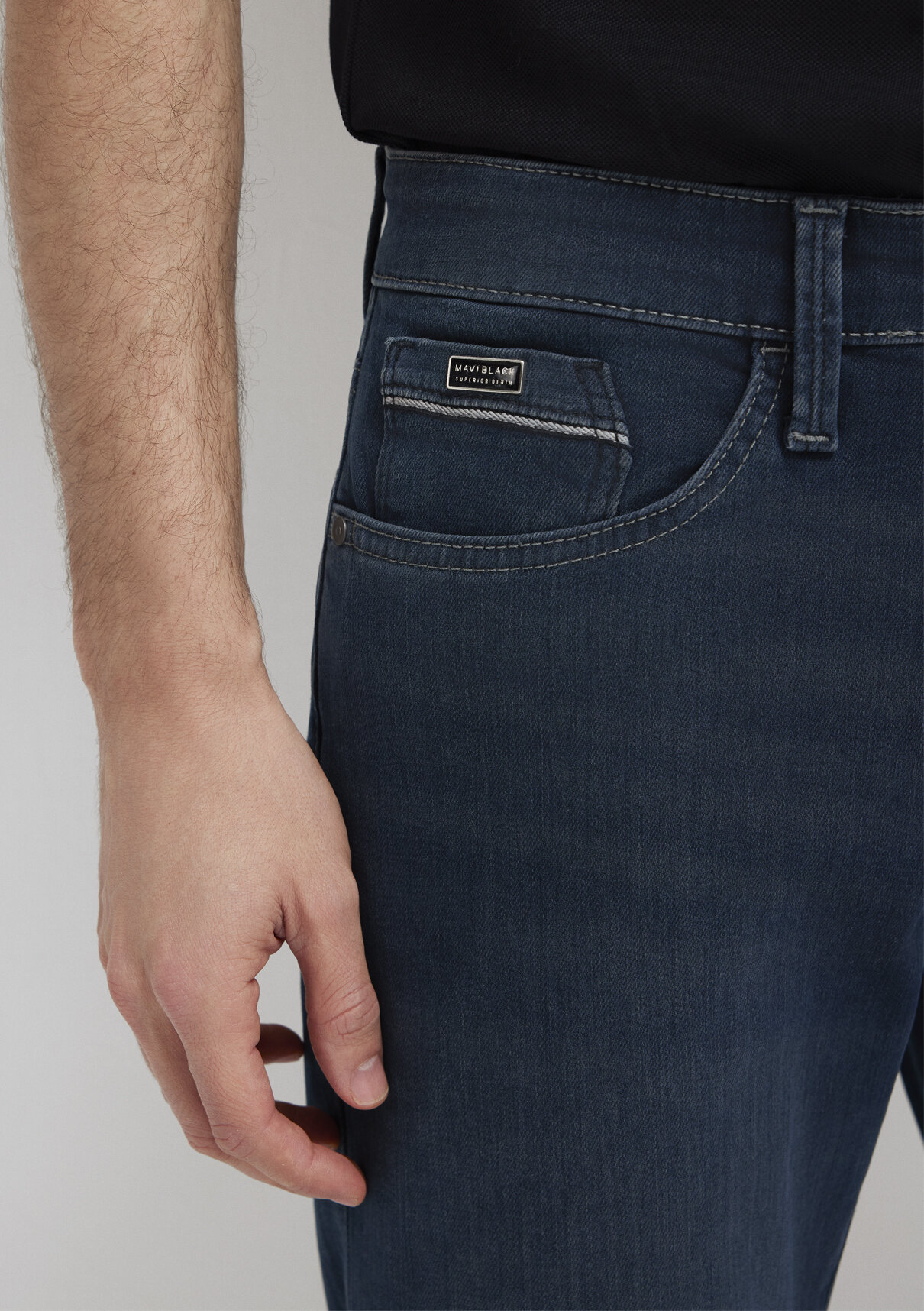 Mavi Black Gölgeli Gece Mavi Jean Pantolon görsel 7