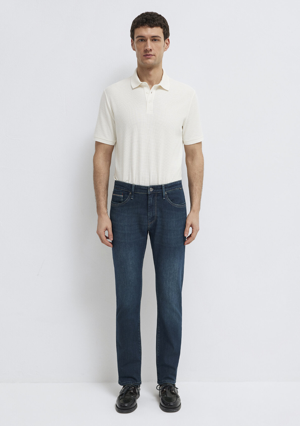 Mavi Premium Puslu Koyu Mavi Jean Pantolon görsel 3