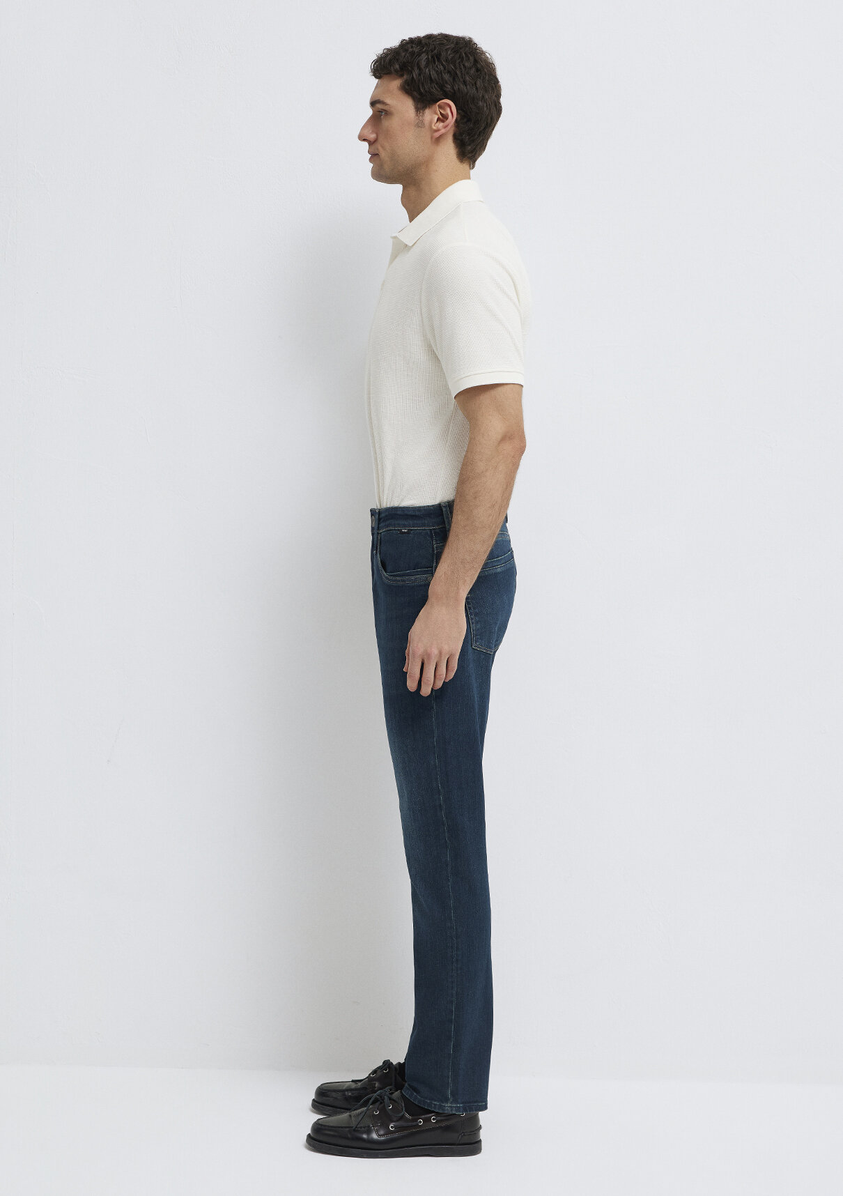 Mavi Premium Puslu Koyu Mavi Jean Pantolon görsel 4