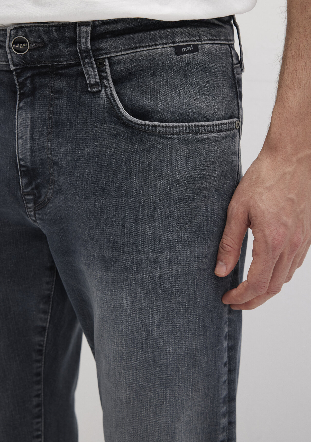 Mavi Black Puslu Vintage Gri Smoke Jean Pantolon görsel 6
