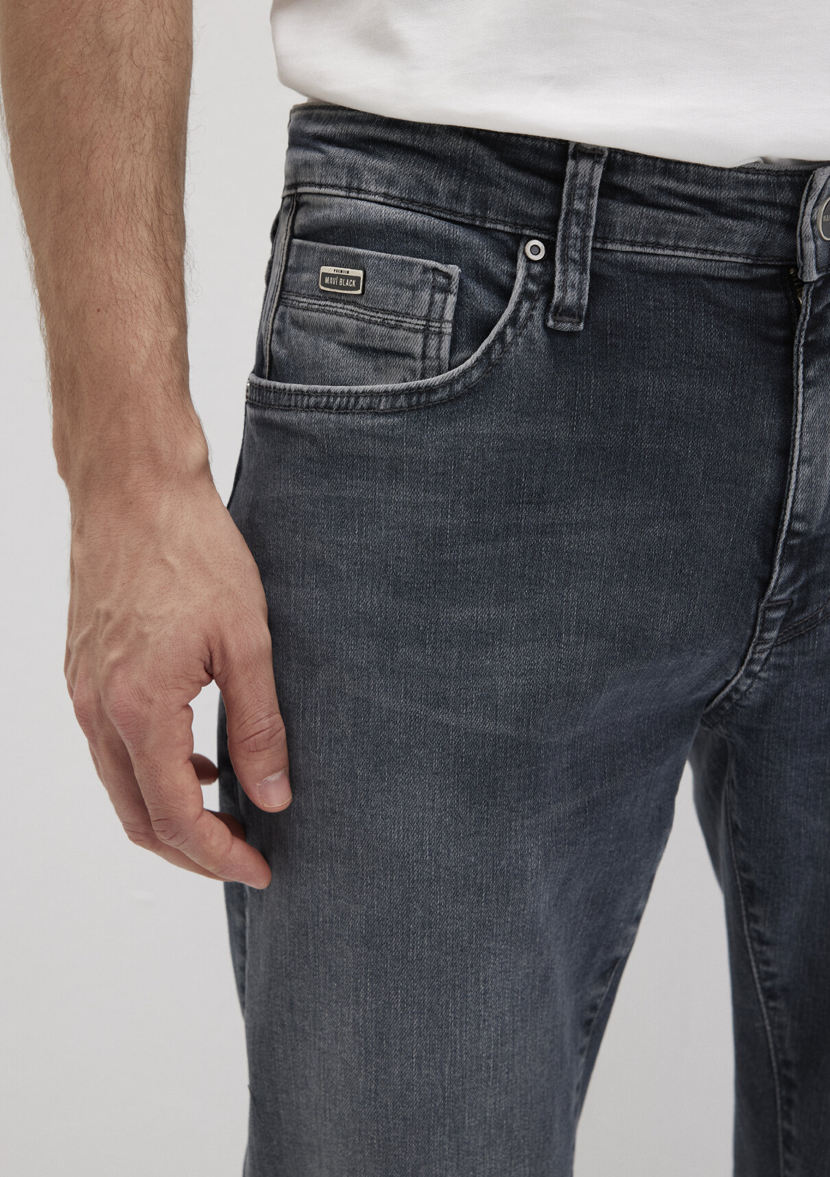 Mavi Black Puslu Vintage Gri Smoke Jean Pantolon görsel 7
