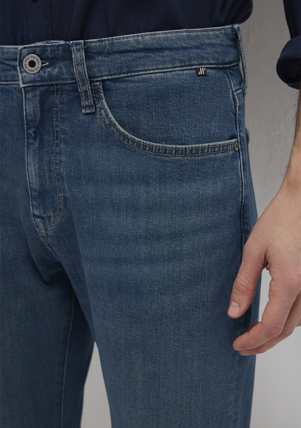 Mavi Pro Koyu Indigo Mavisi Jean Pantolon görsel 7