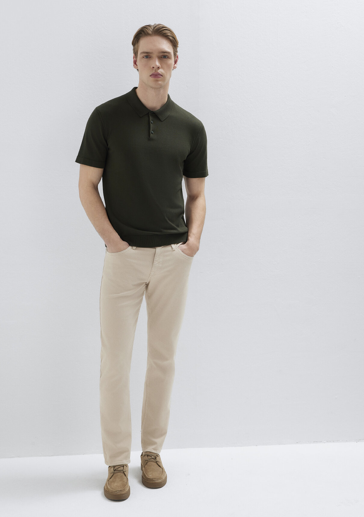 Mavi Marcus Mavi Black Soluk Toz Beji Gabardin Pantolon