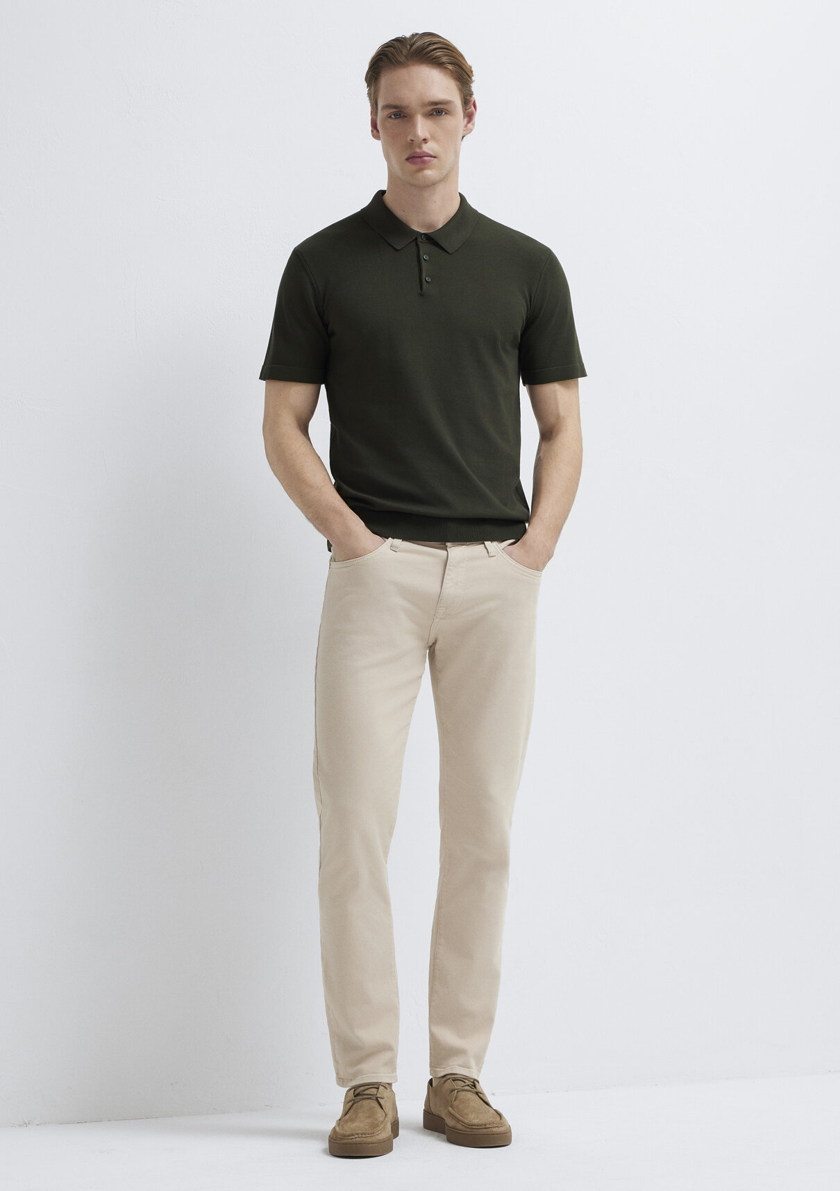 Mavi Marcus Mavi Black Soluk Toz Beji Gabardin Pantolon görsel 2