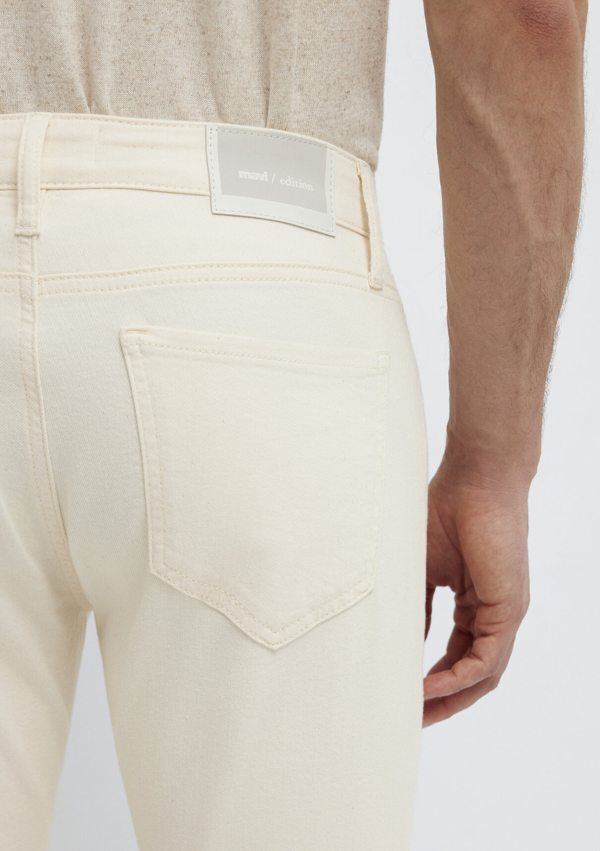 Mavi Edition Ekru Jean Pantolon görsel 8