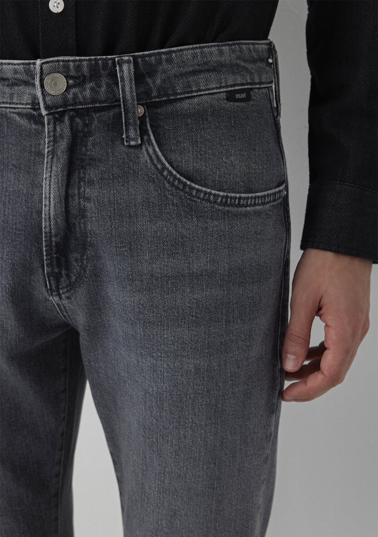 Mavi Classic Denim Gri Jean Pantolon görsel 8