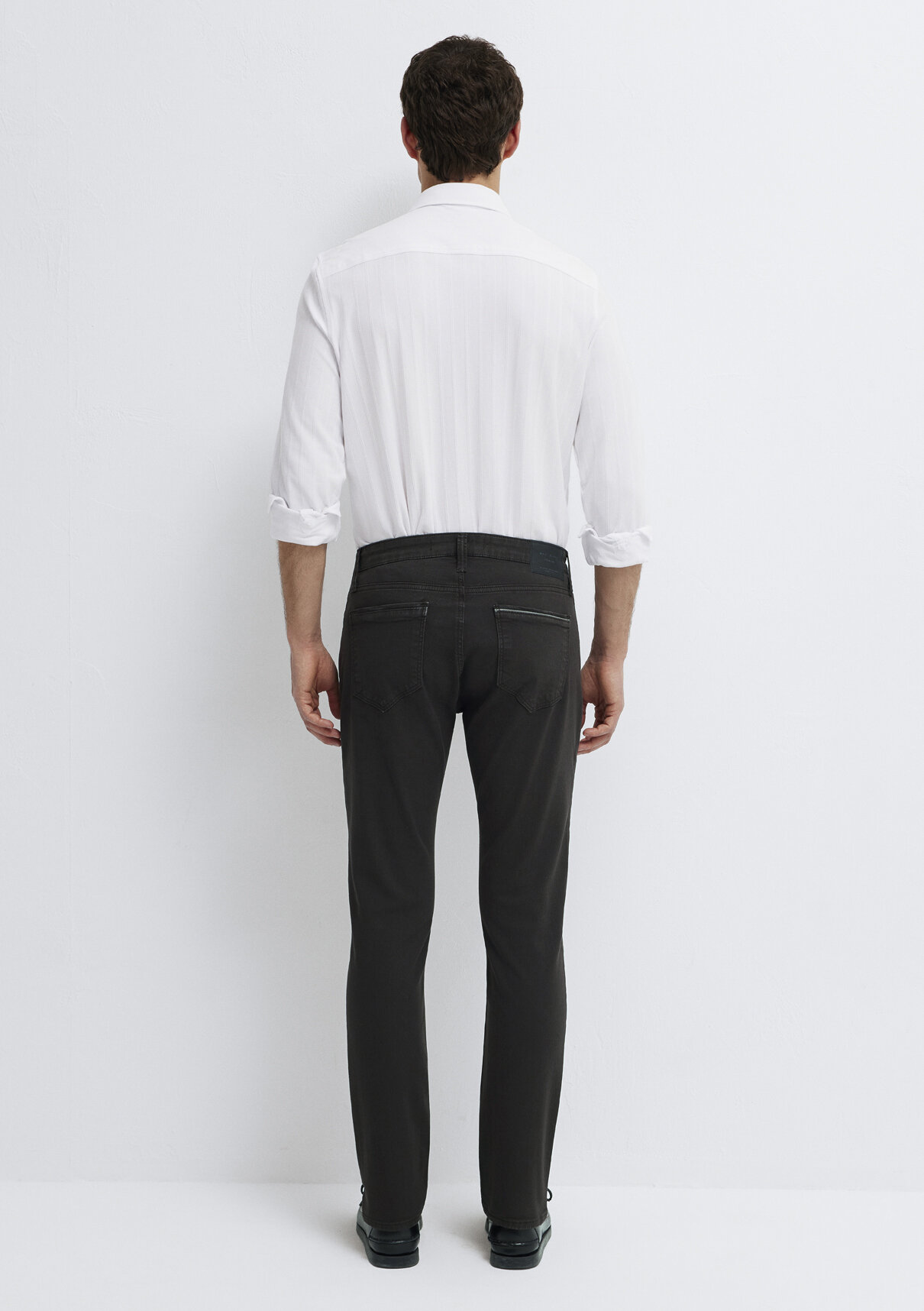 Mavi Marcus Mavi Black Koyu Kahverengi Gabardin Pantolon görsel 5