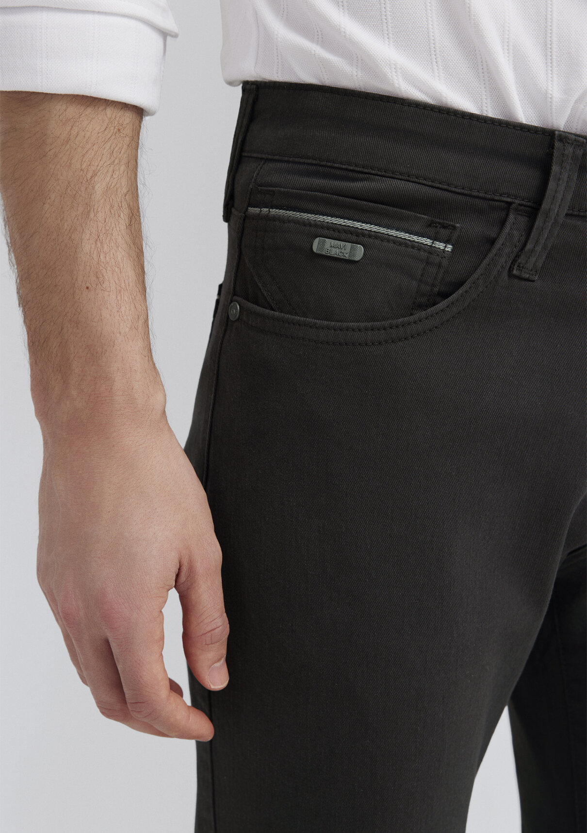 Mavi Marcus Mavi Black Koyu Kahverengi Gabardin Pantolon görsel 7