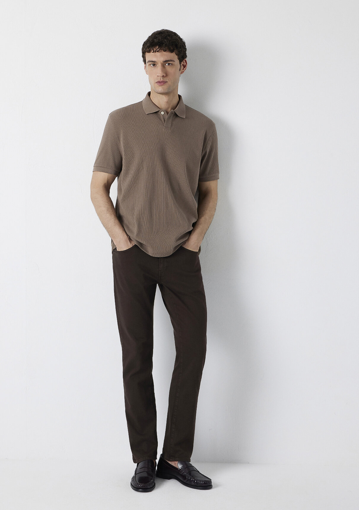 Mavi Marcus Kahverengi Gabardin Pantolon
