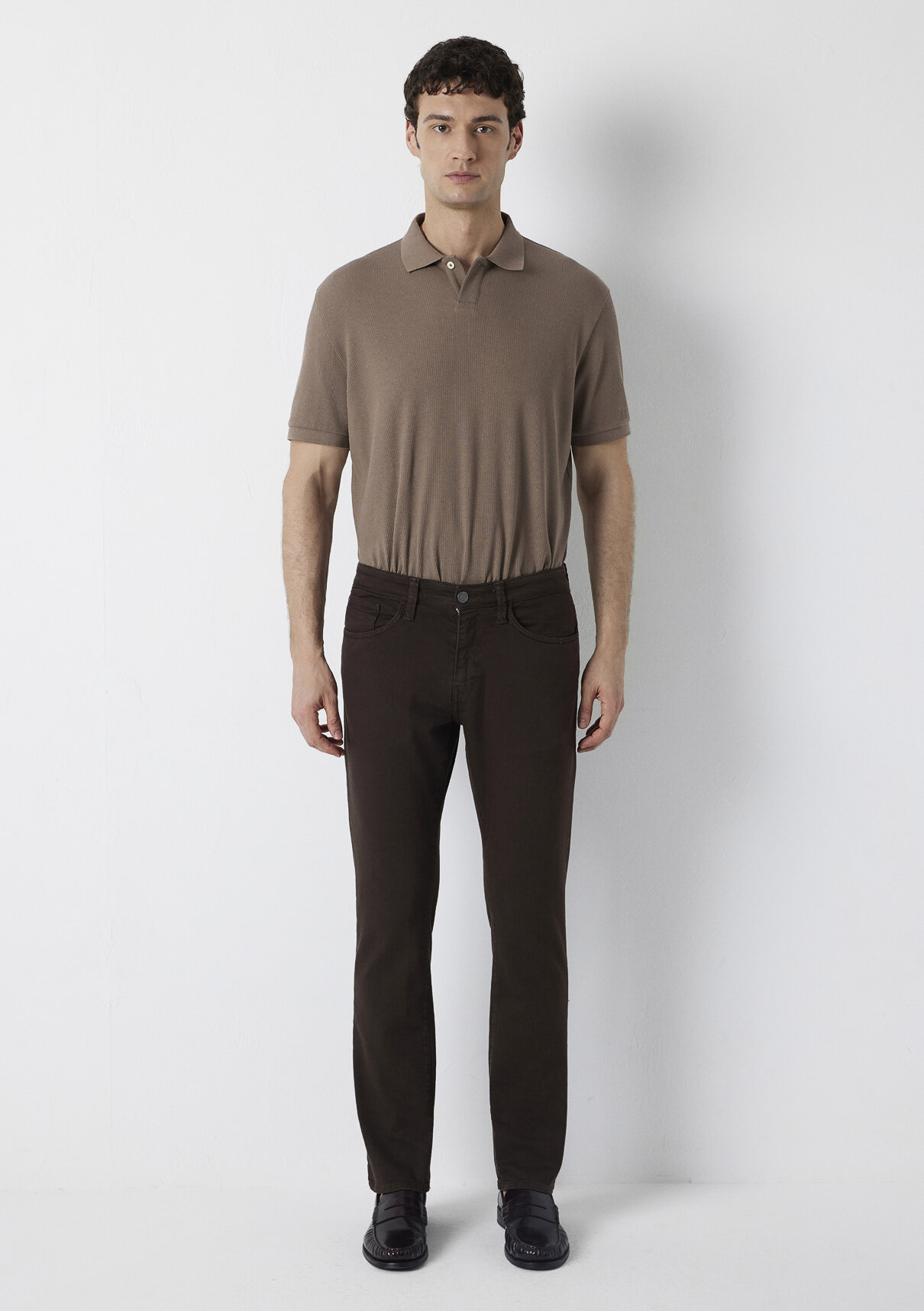 Mavi Marcus Kahverengi Gabardin Pantolon görsel 3