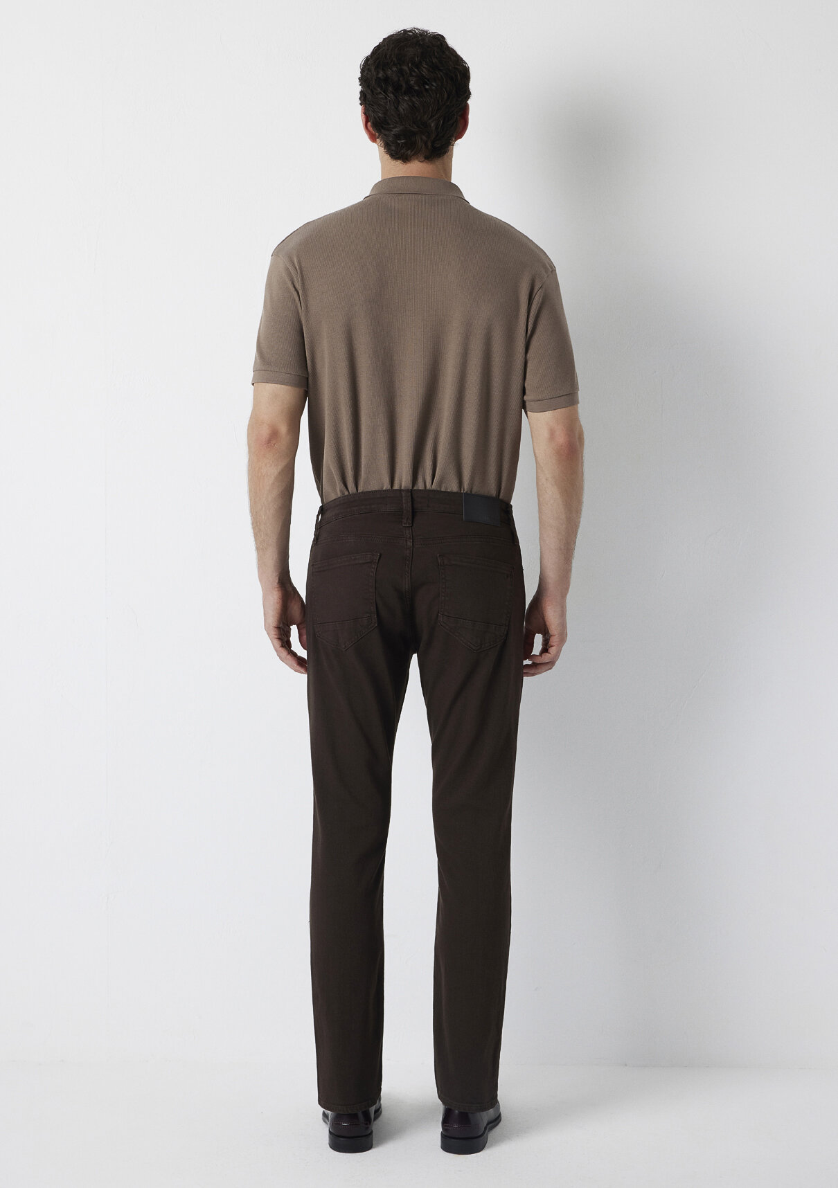 Mavi Marcus Kahverengi Gabardin Pantolon görsel 5