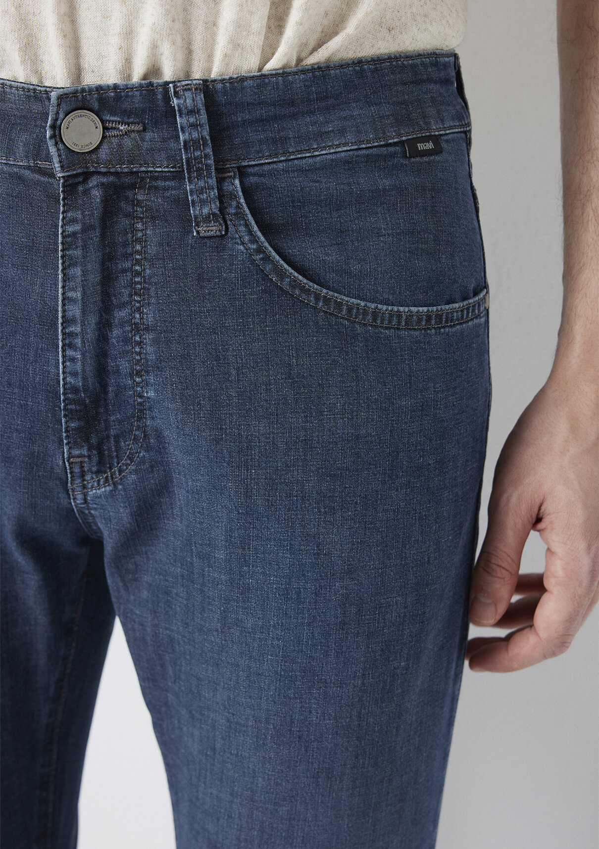 Mavi Black Puslu Mavi Jean Pantolon görsel 6