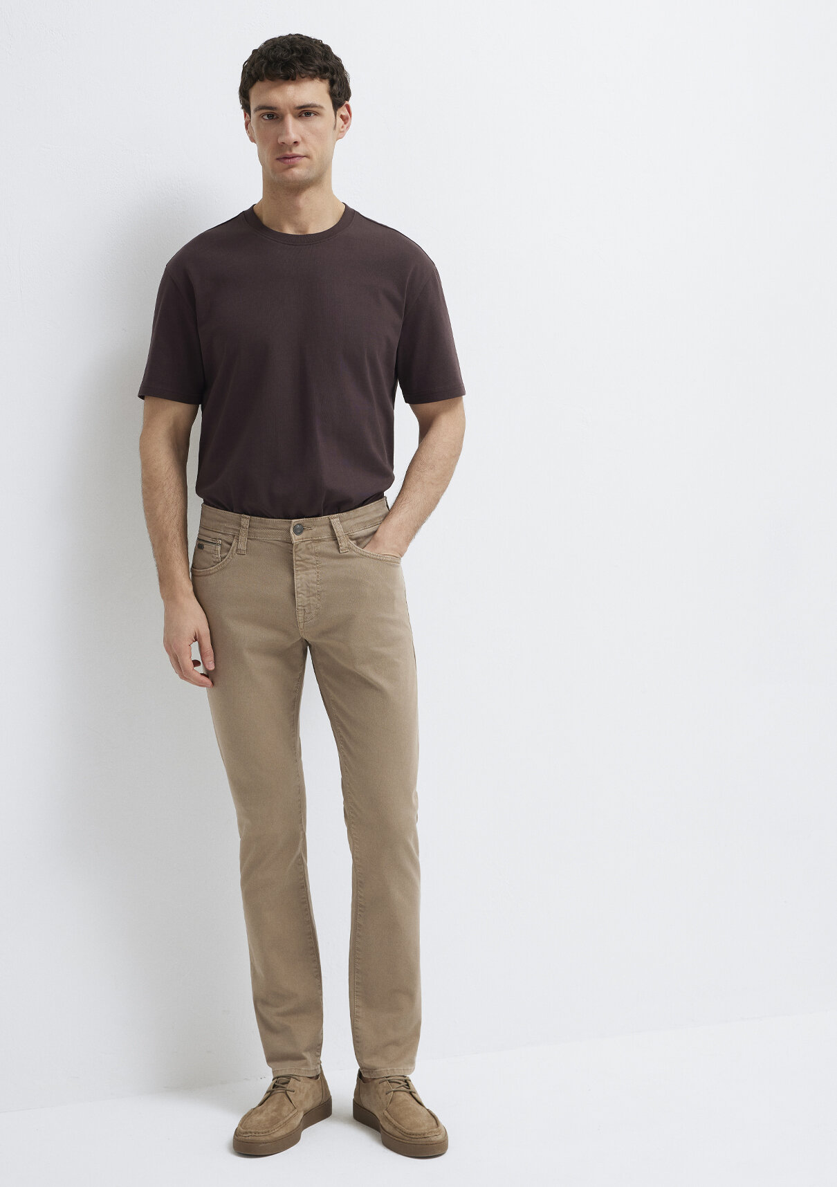 Mavi Jake Mavi Black Koyu Bej Gabardin Pantolon görsel 2