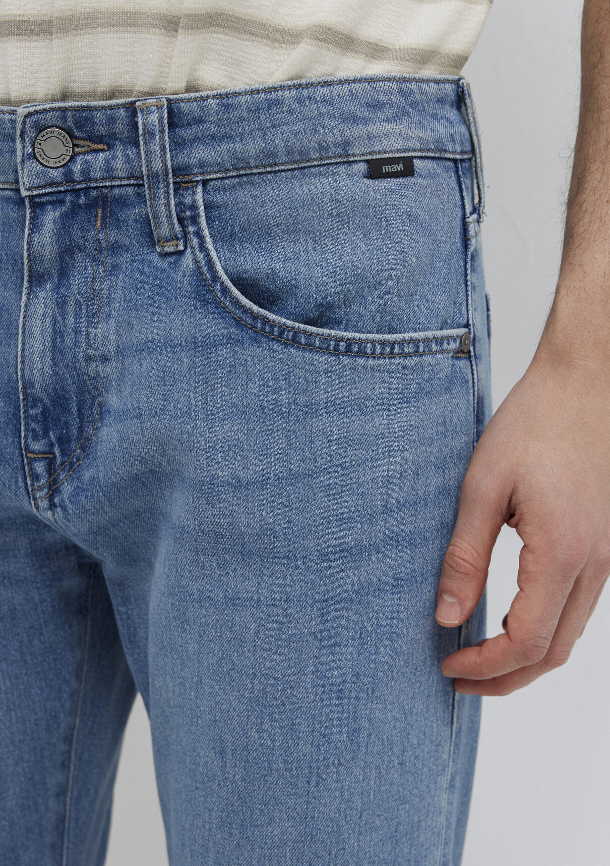 Mavi Premium Blue Puslu Açık Mavi Jean Pantolon görsel 7