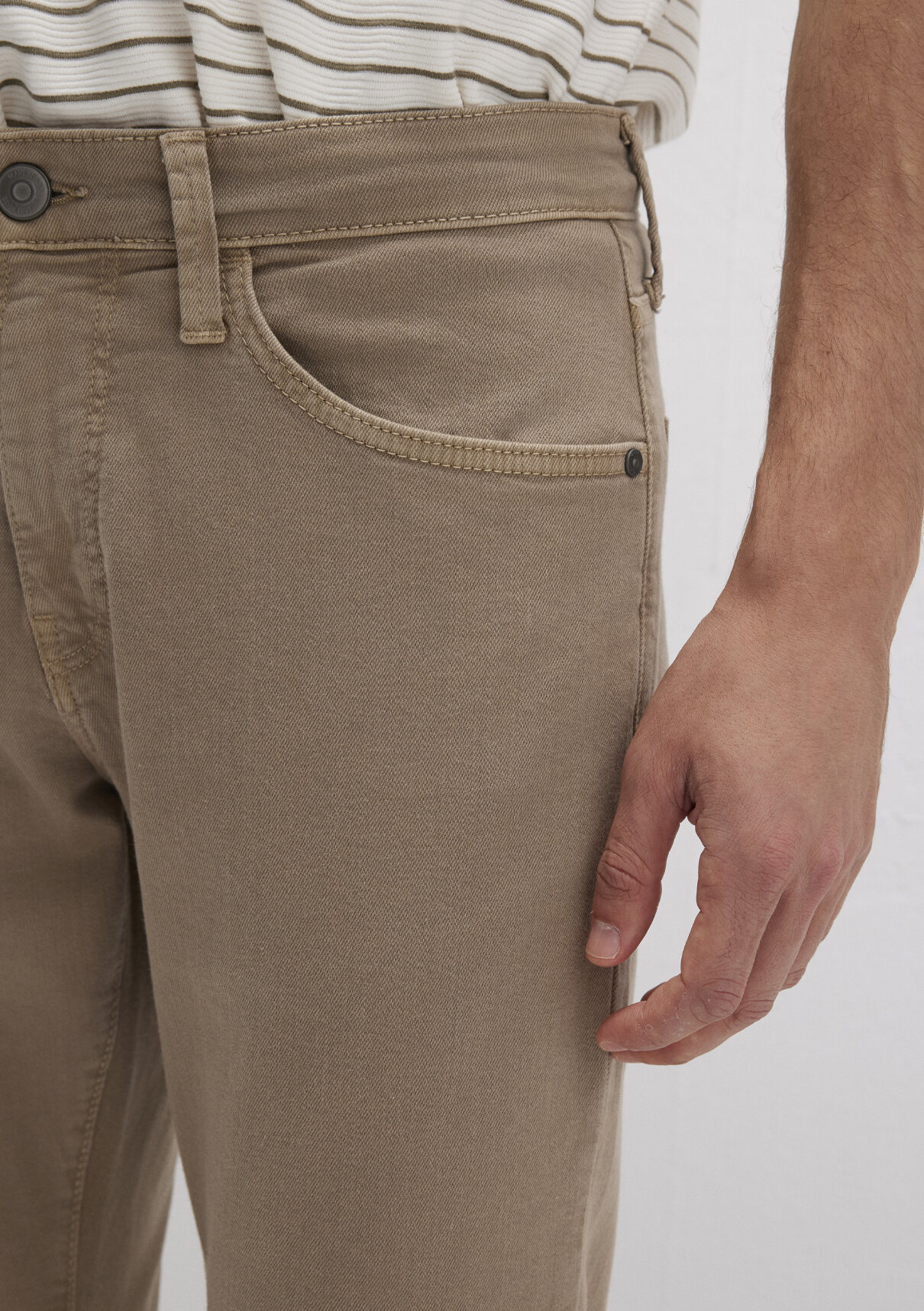 Mavi Jake Koyu Bej Comfort Gabardin Pantolon görsel 5