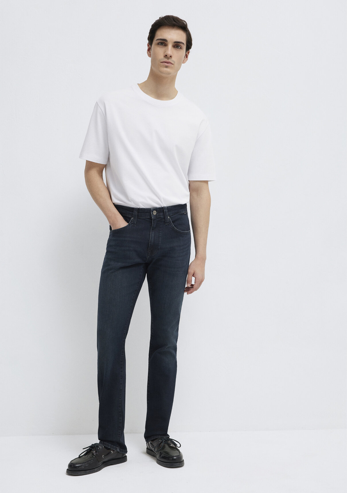 Mavi Lux Black Puslu Vintage Koyu Mavi Jean Pantolon görsel 2