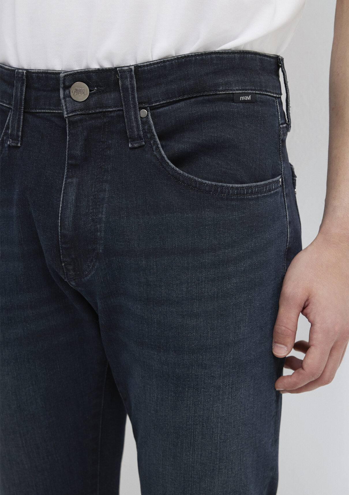 Mavi Lux Black Puslu Vintage Koyu Mavi Jean Pantolon görsel 7