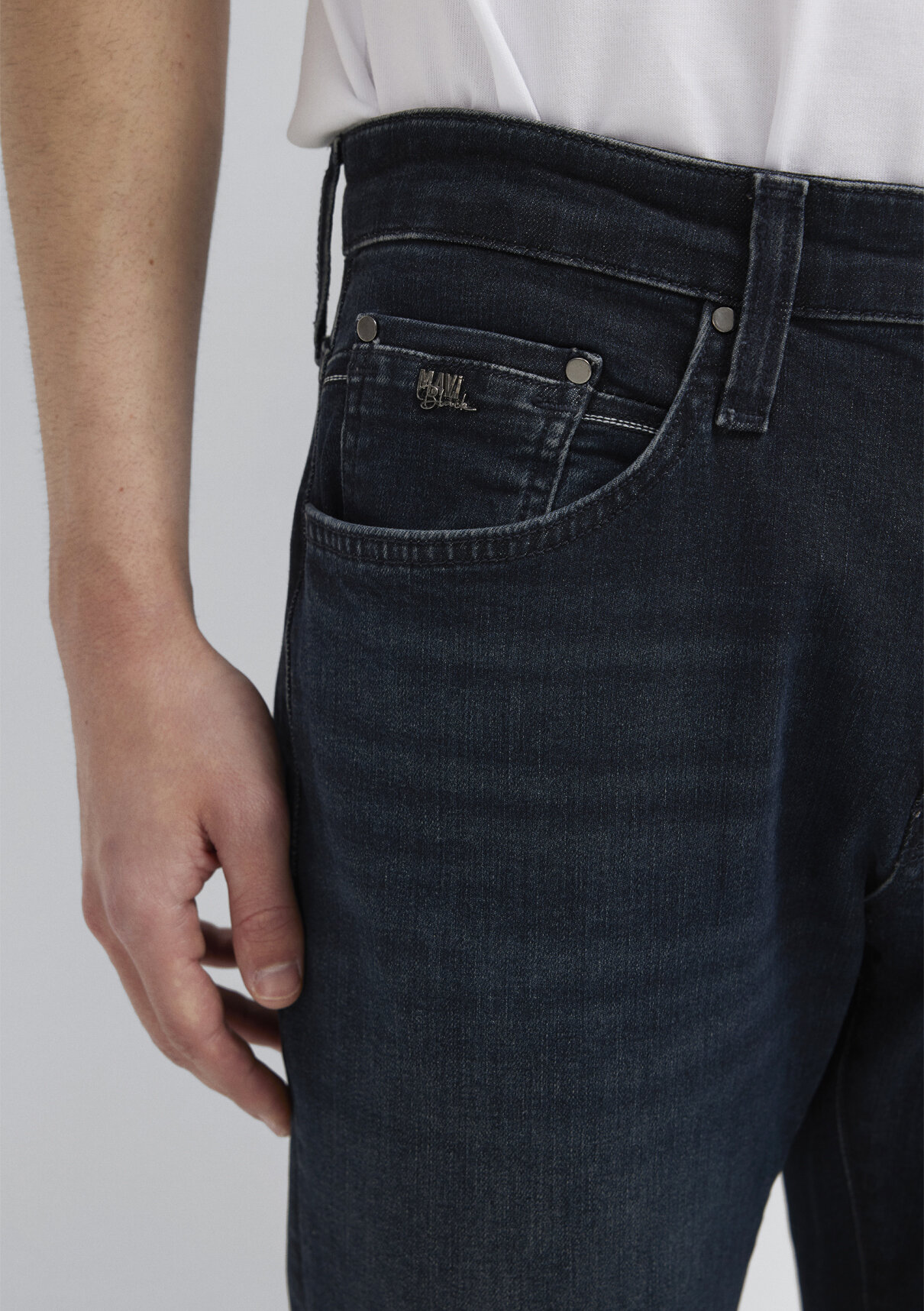 Mavi Lux Black Puslu Vintage Koyu Mavi Jean Pantolon görsel 8