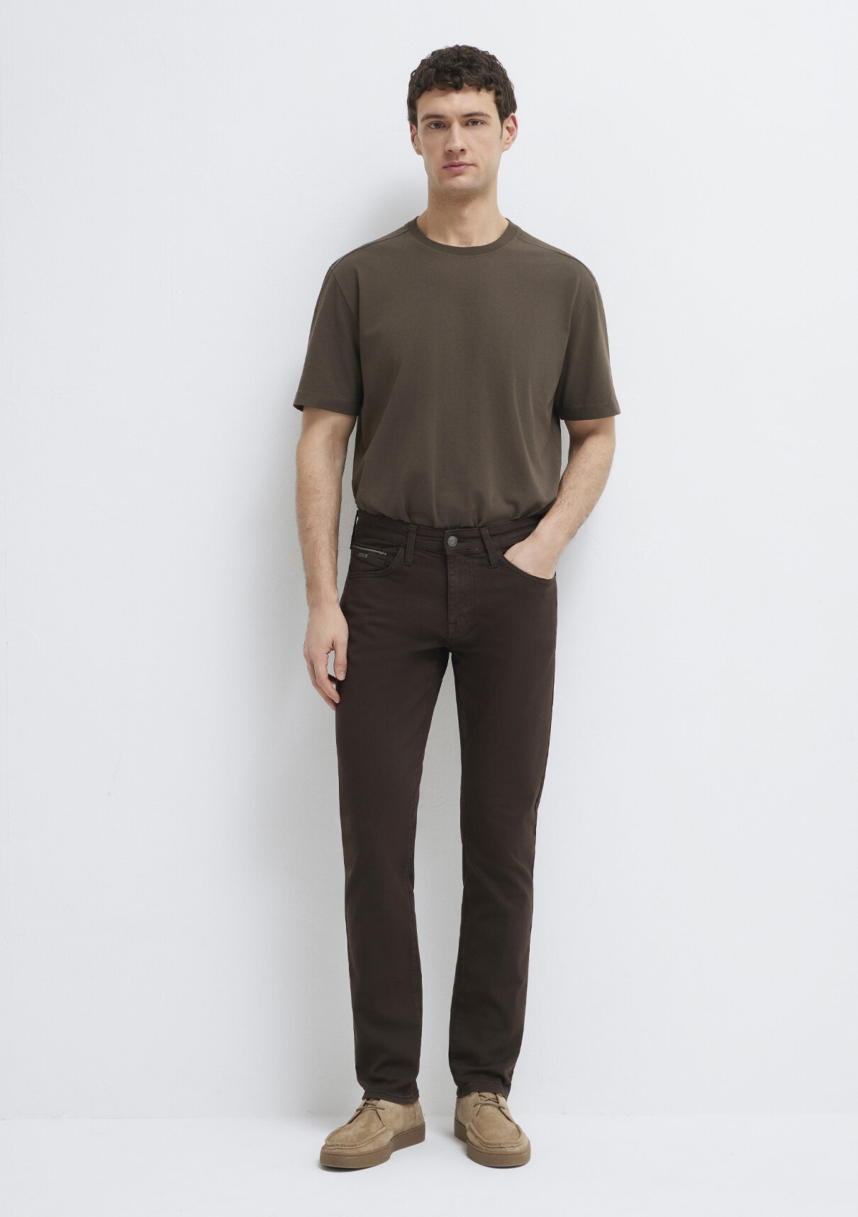 Mavi Jake Mavi Black Koyu Kahverengi Gabardin Pantolon