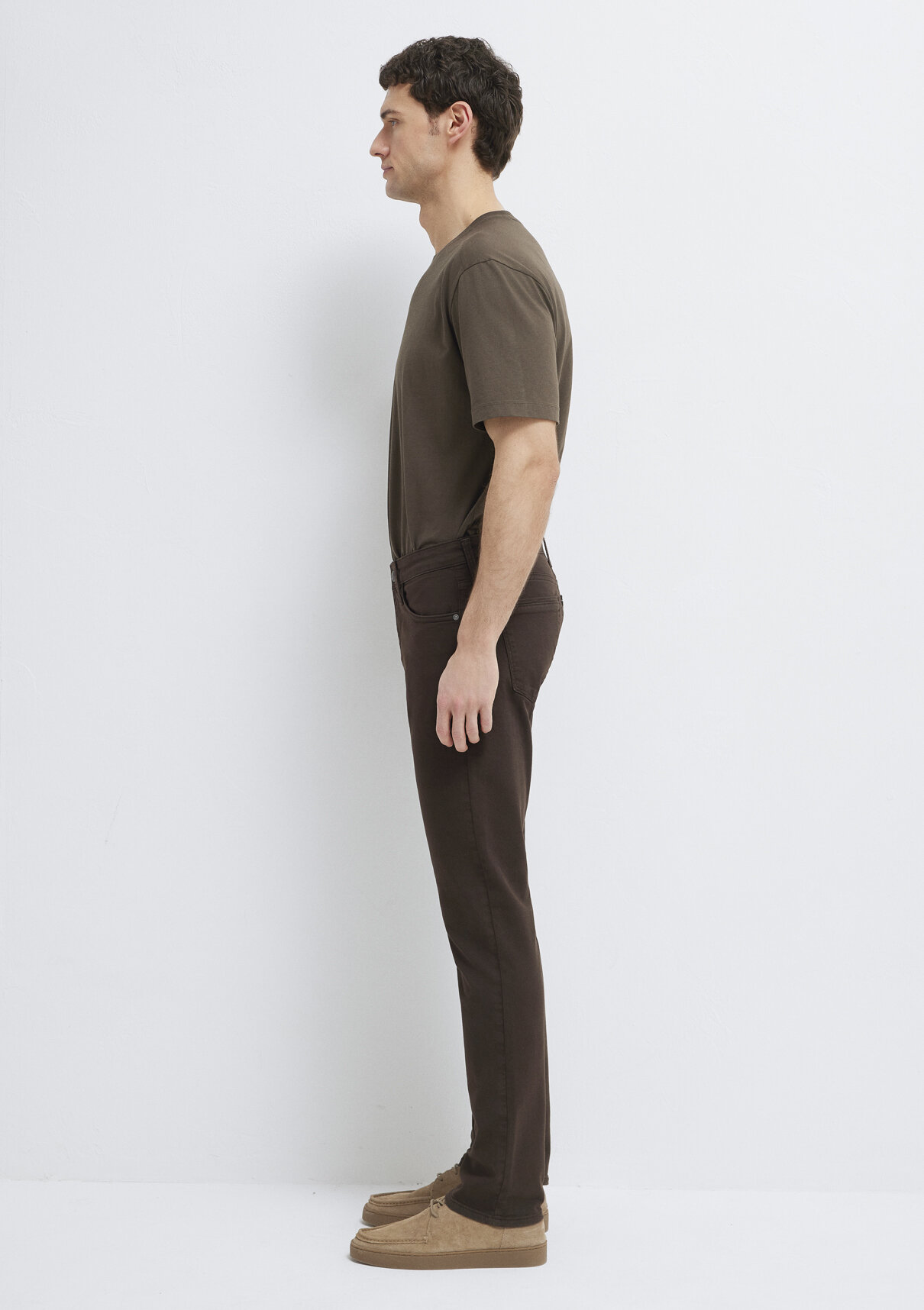 Mavi Jake Mavi Black Koyu Kahverengi Gabardin Pantolon görsel 4
