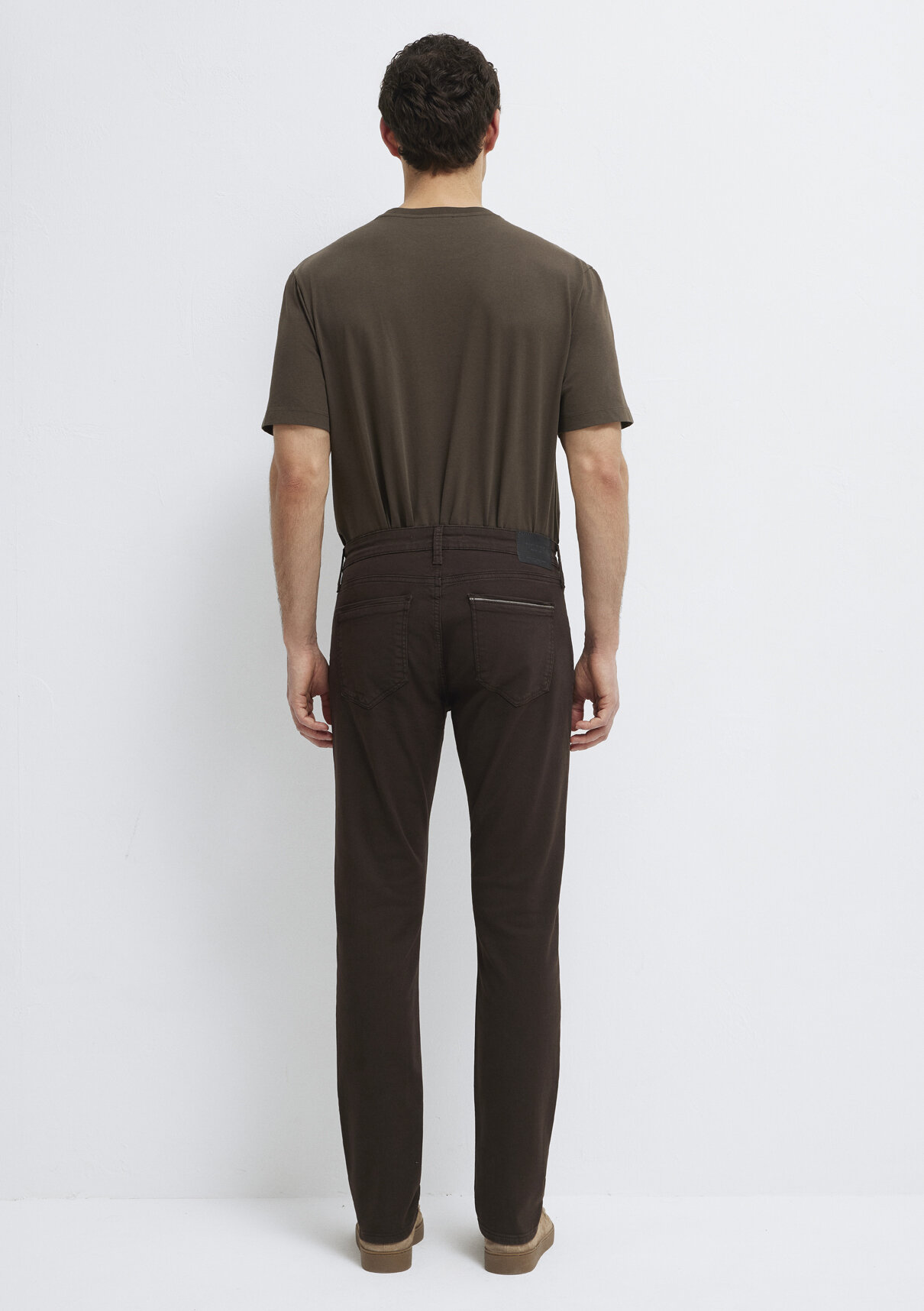 Mavi Jake Mavi Black Koyu Kahverengi Gabardin Pantolon görsel 5