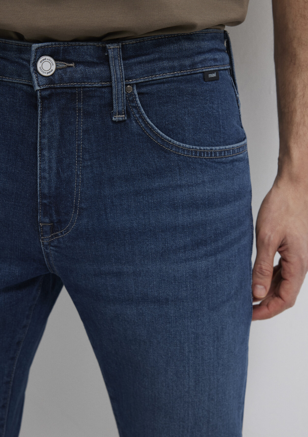 Mavi Edition Puslu Koyu Mavi Jean Pantolon görsel 7