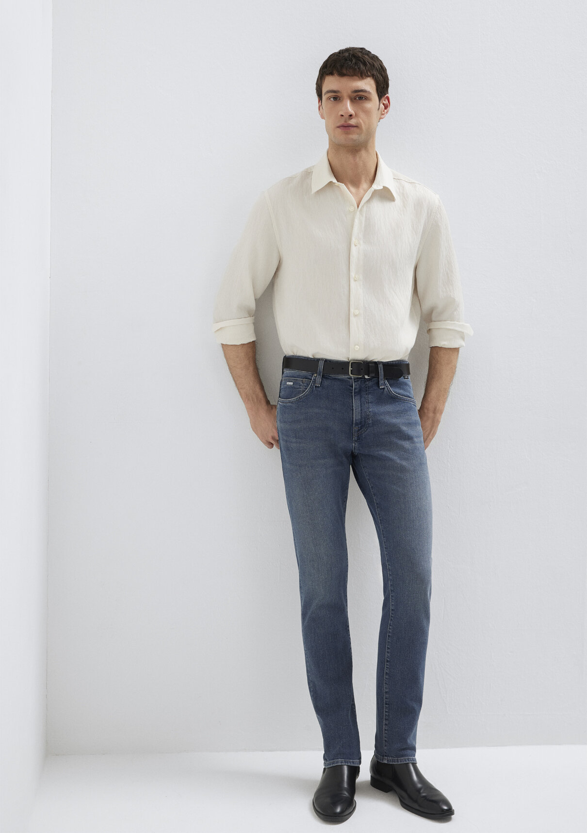 Mavi Edition Puslu Vintage Koyu Mavi Jean Pantolon
