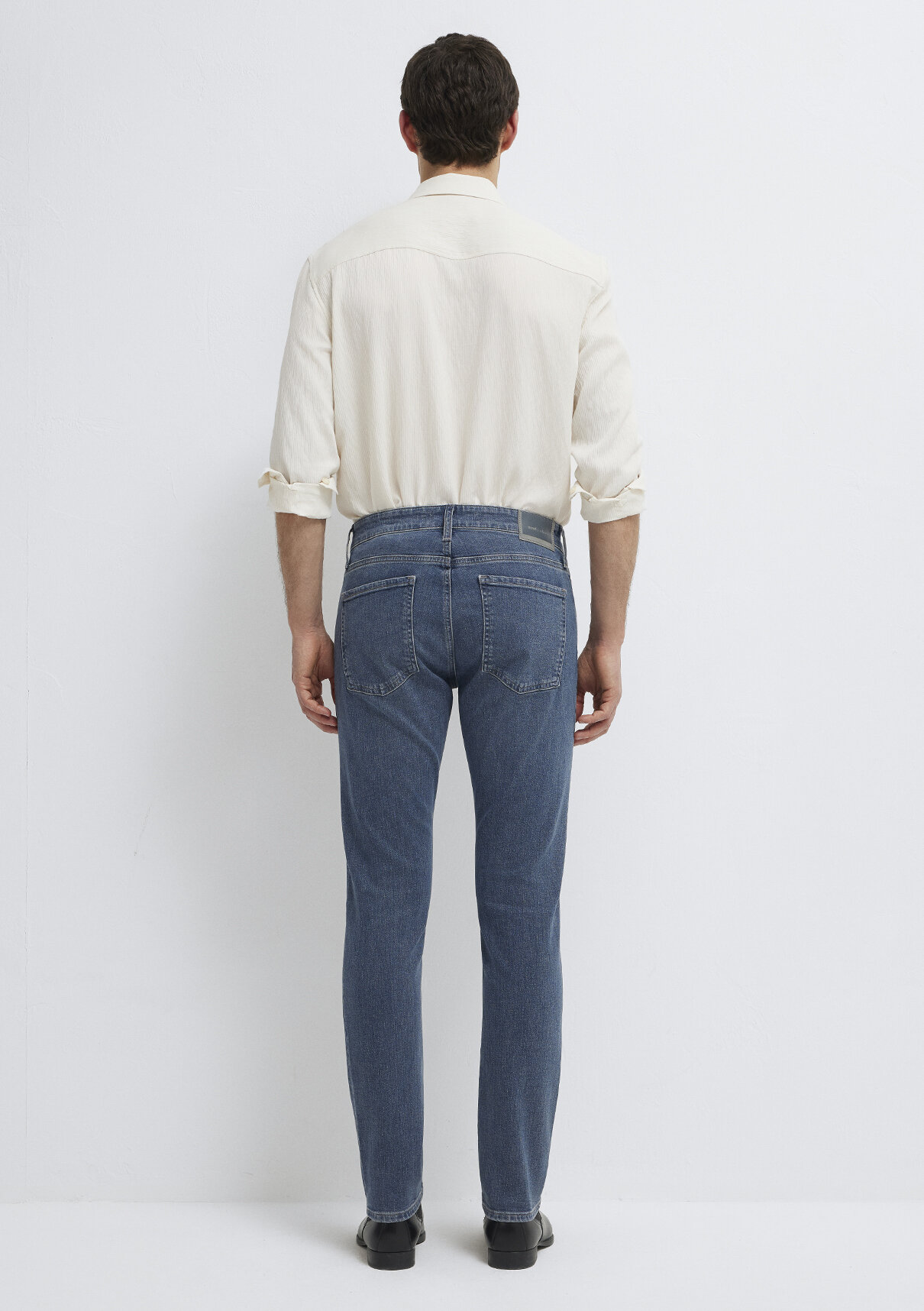 Mavi Edition Puslu Vintage Koyu Mavi Jean Pantolon görsel 6