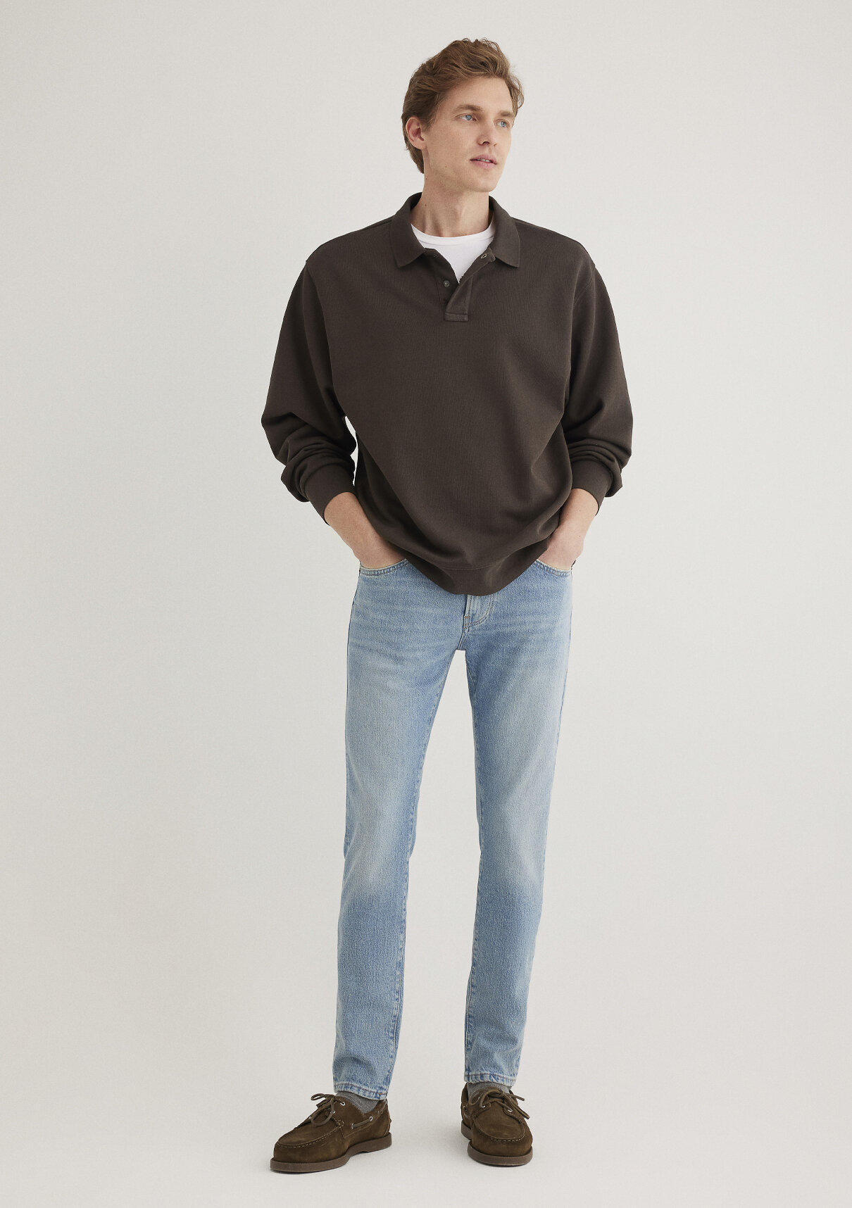 Mavi Classic Denim Puslu Açık Mavi Jean Pantolon