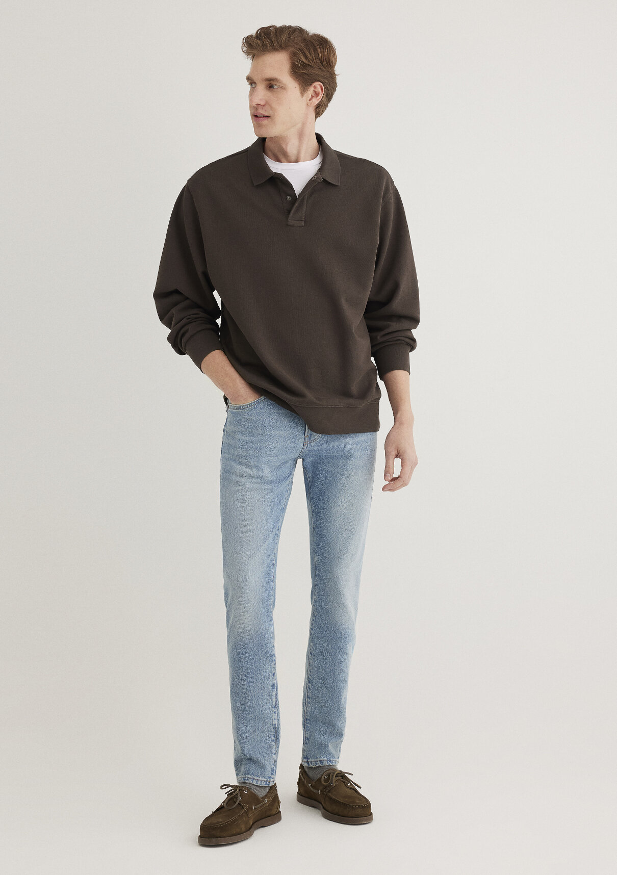 Mavi Classic Denim Puslu Açık Mavi Jean Pantolon görsel 2