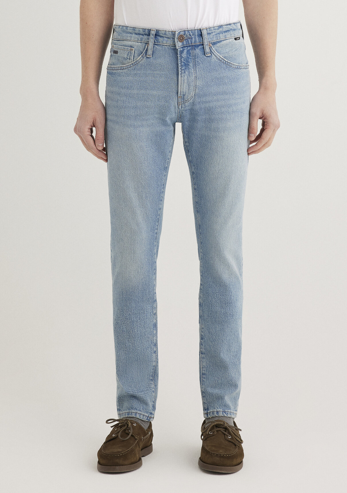 Mavi Classic Denim Puslu Açık Mavi Jean Pantolon görsel 3