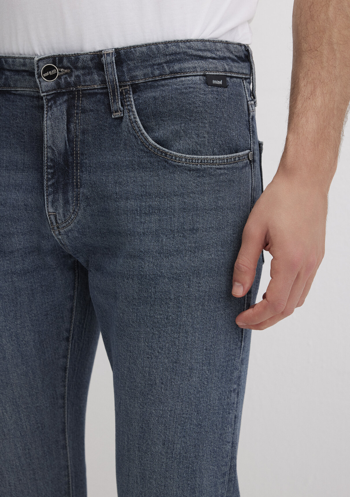 Mavi Black Puslu Koyu Mavi Jean Pantolon görsel 6