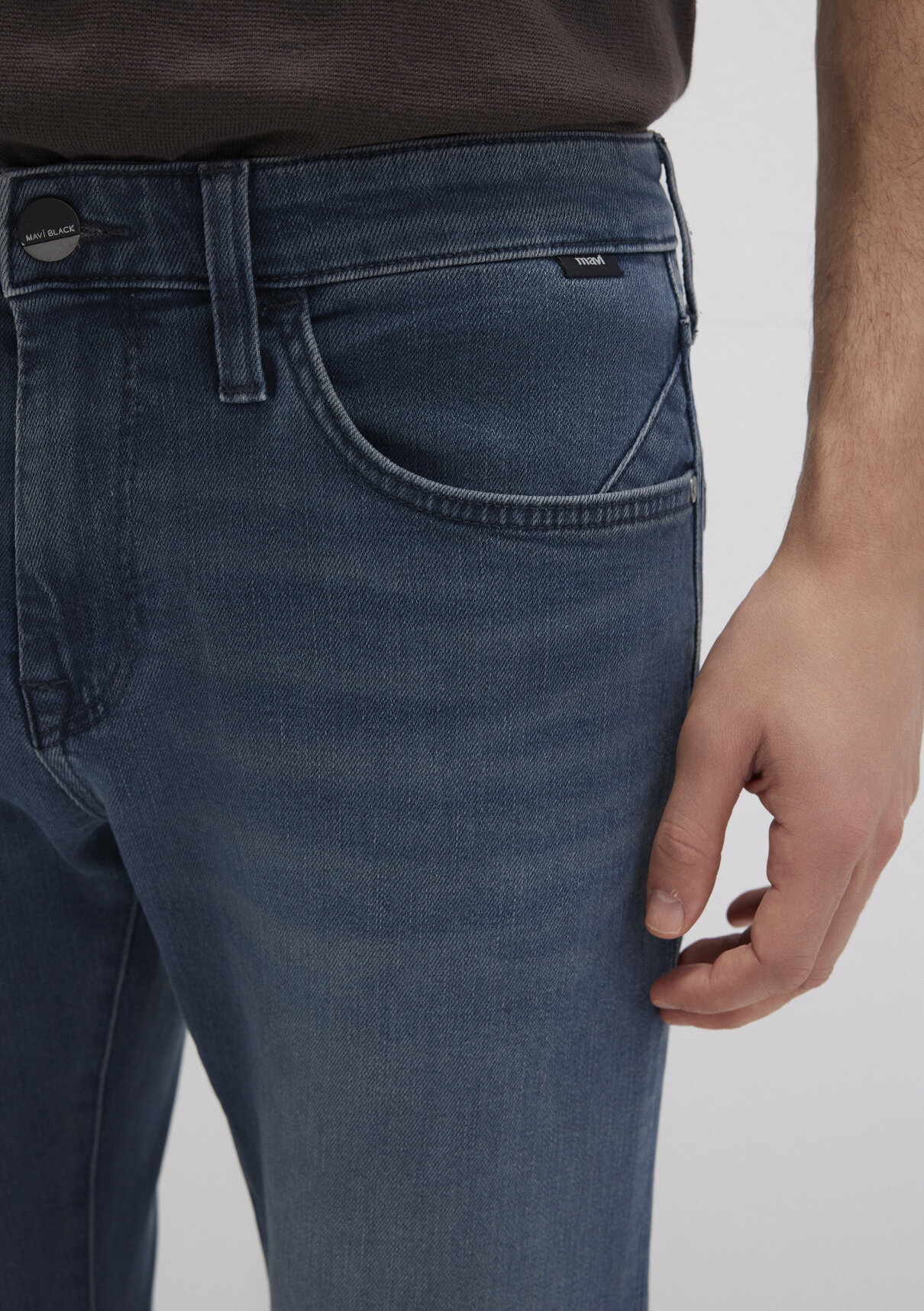 Mavi Black Puslu Mürekkep Mavi Jean Pantolon görsel 5