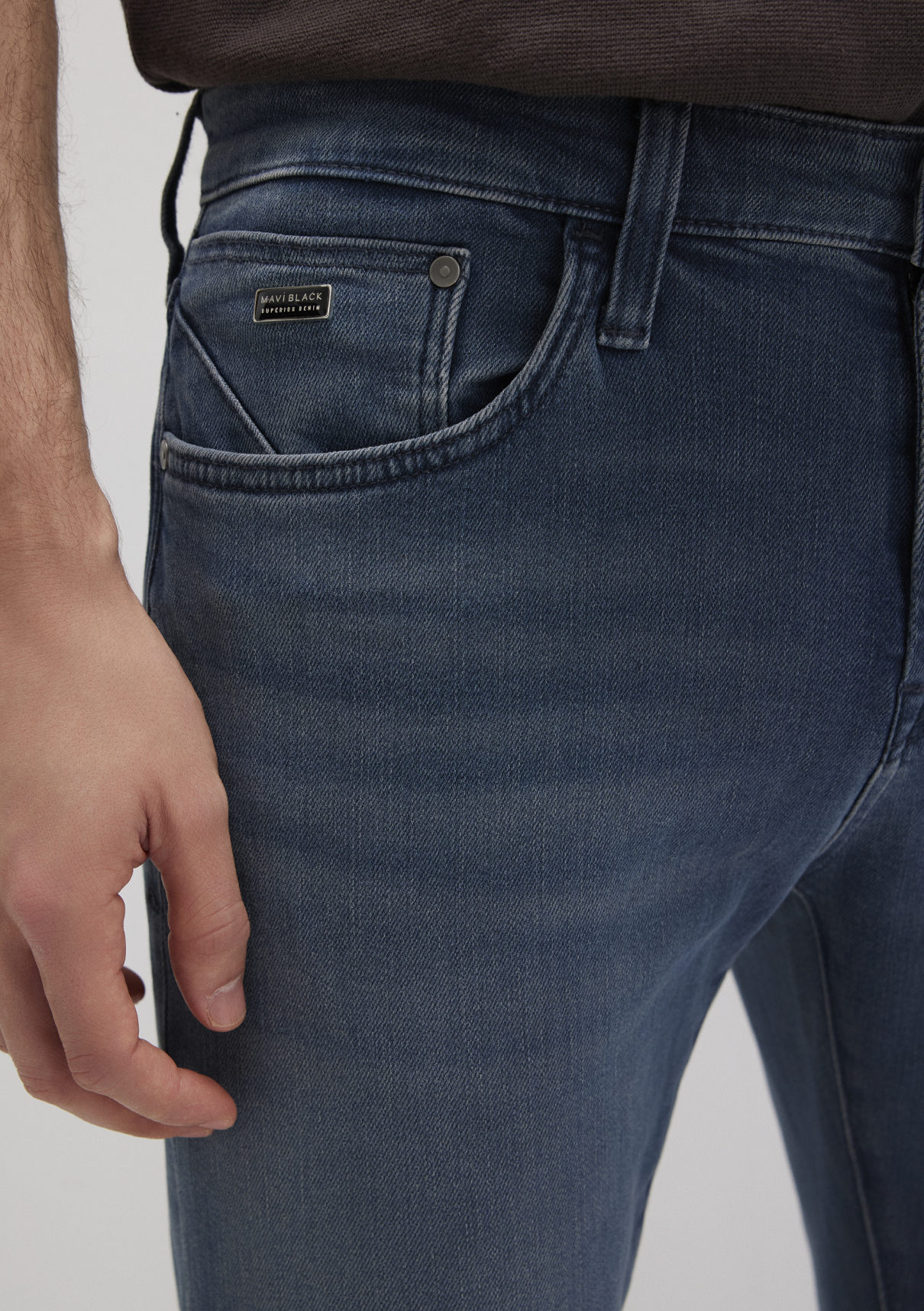 Mavi Black Puslu Mürekkep Mavi Jean Pantolon görsel 6