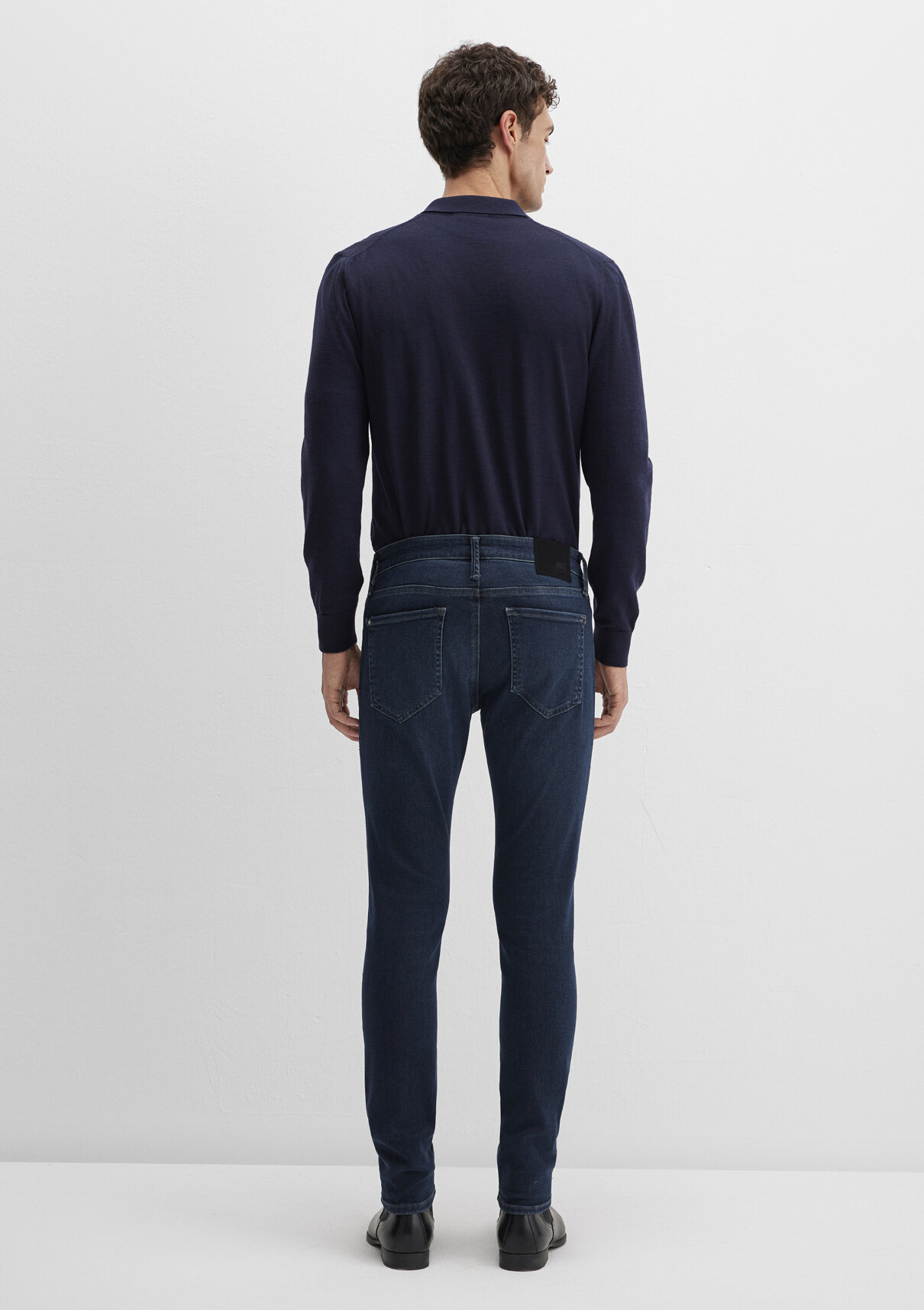 Mavi Lux Black Puslu Koyu Mavi Jean Pantolon görsel 6