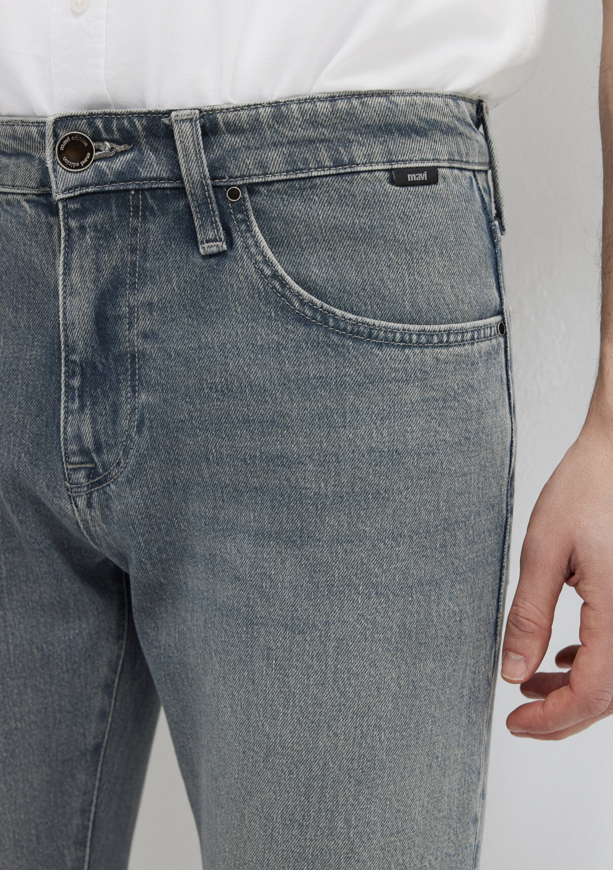 Mavi Edition Puslu Açık Mavi Jean Pantolon görsel 6
