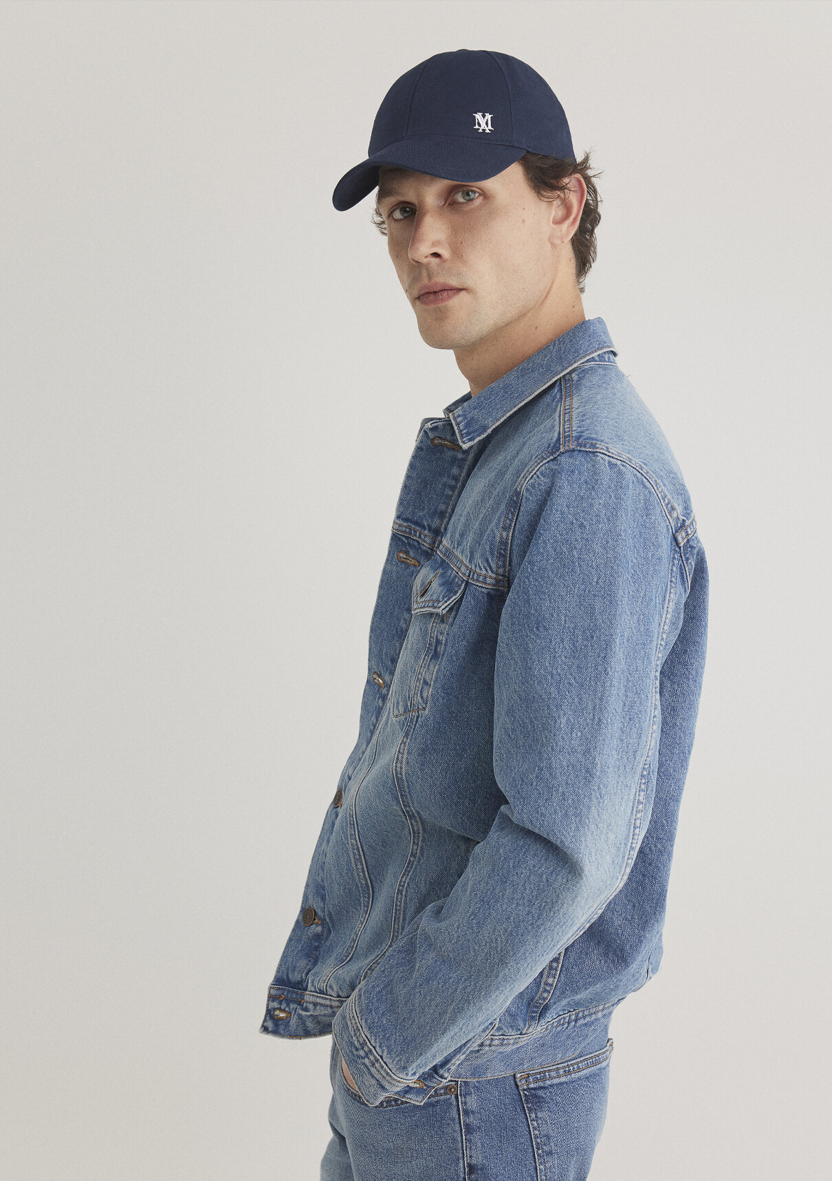 Mavi Drake Classic Denim Puslu Indigo Mavi Jean Ceket