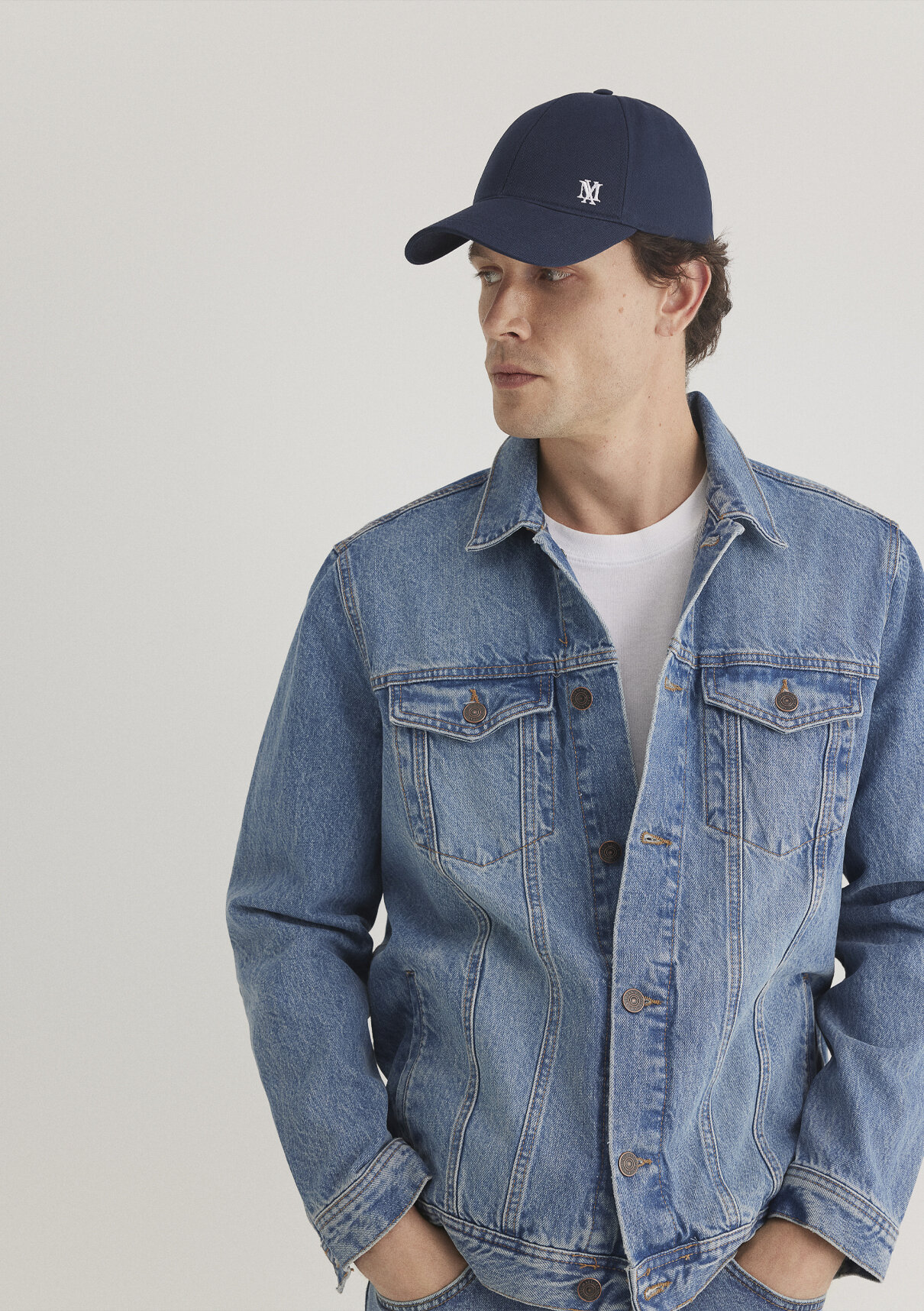 Mavi Drake Classic Denim Puslu Indigo Mavi Jean Ceket görsel 2