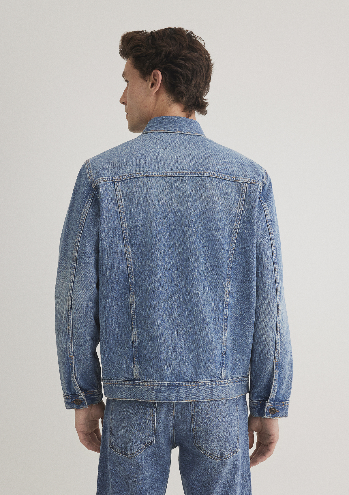 Mavi Drake Classic Denim Puslu Indigo Mavi Jean Ceket görsel 6