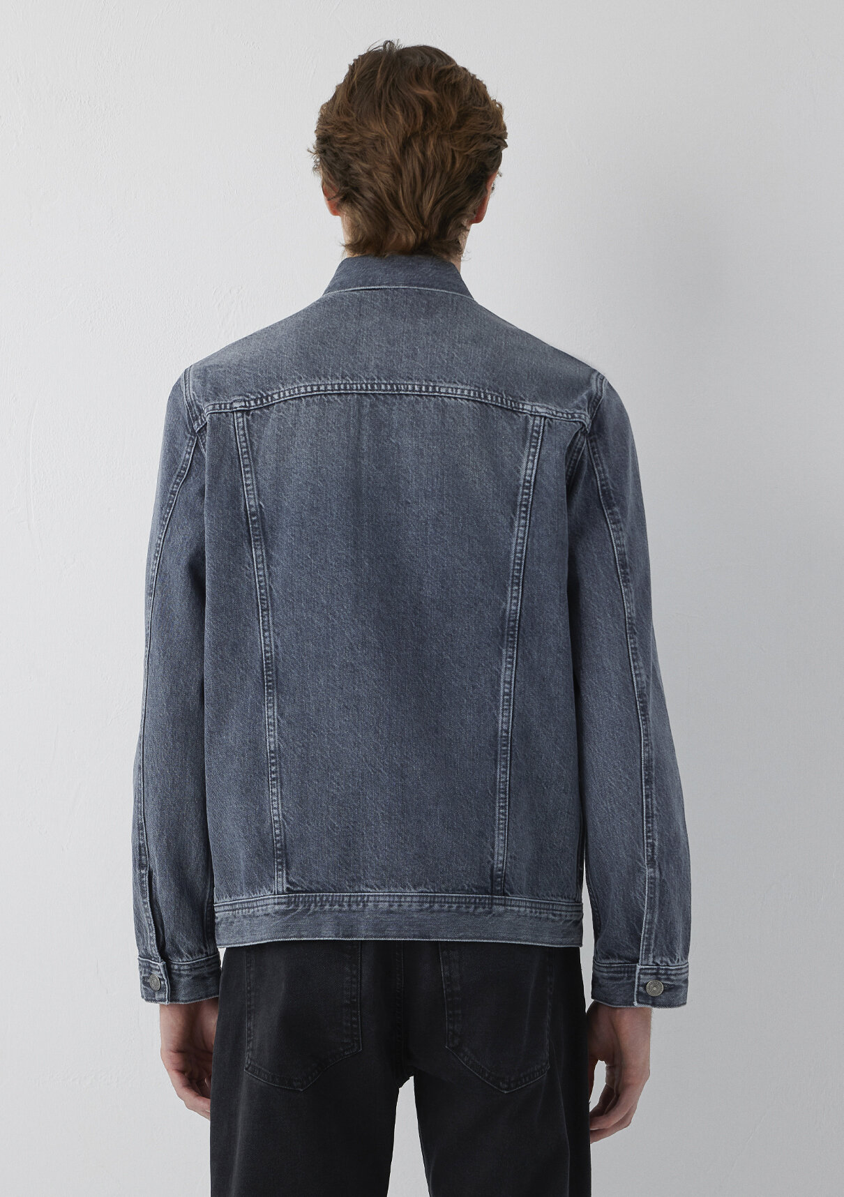 Mavi Drake Classic Denim Gri Jean Ceket görsel 5