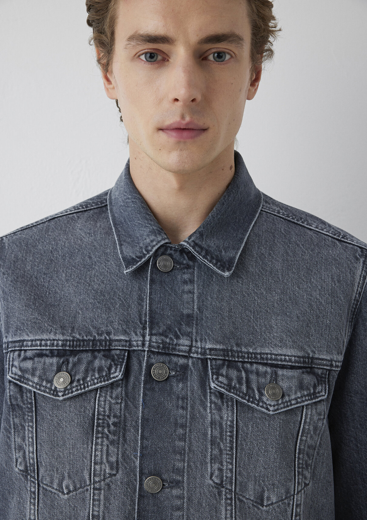 Mavi Drake Classic Denim Gri Jean Ceket görsel 6