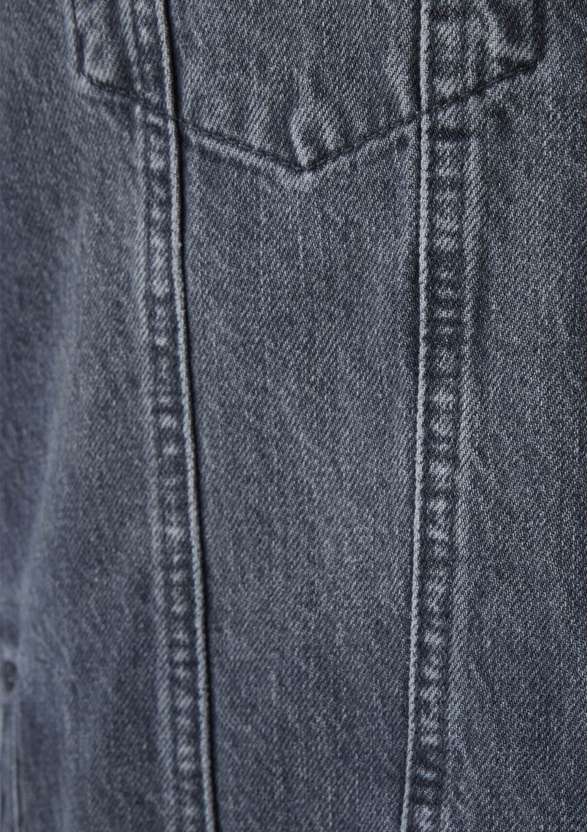 Mavi Drake Classic Denim Gri Jean Ceket görsel 8