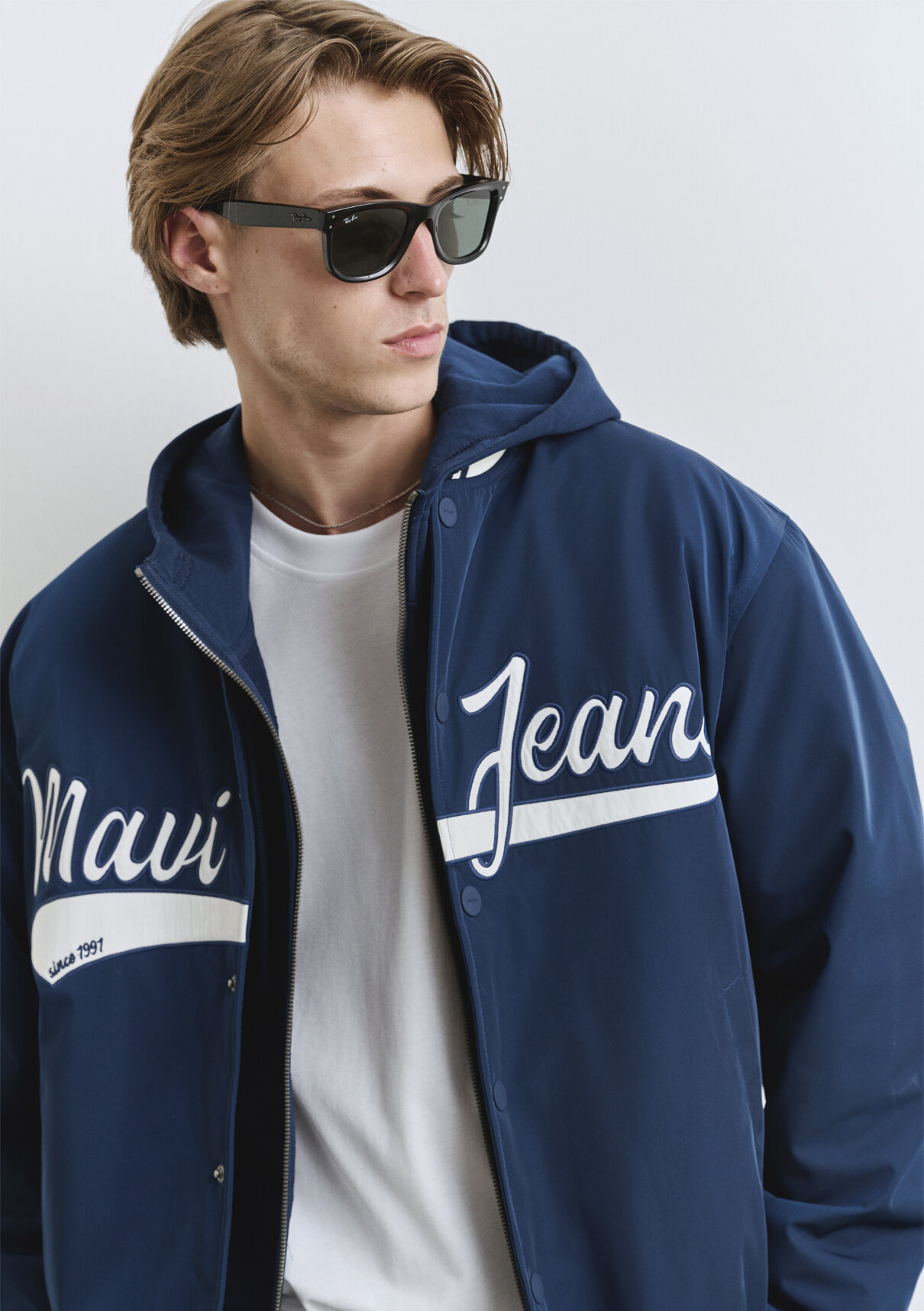 Mavi Jeans Baskılı Lacivert Kolej Ceket görsel 7