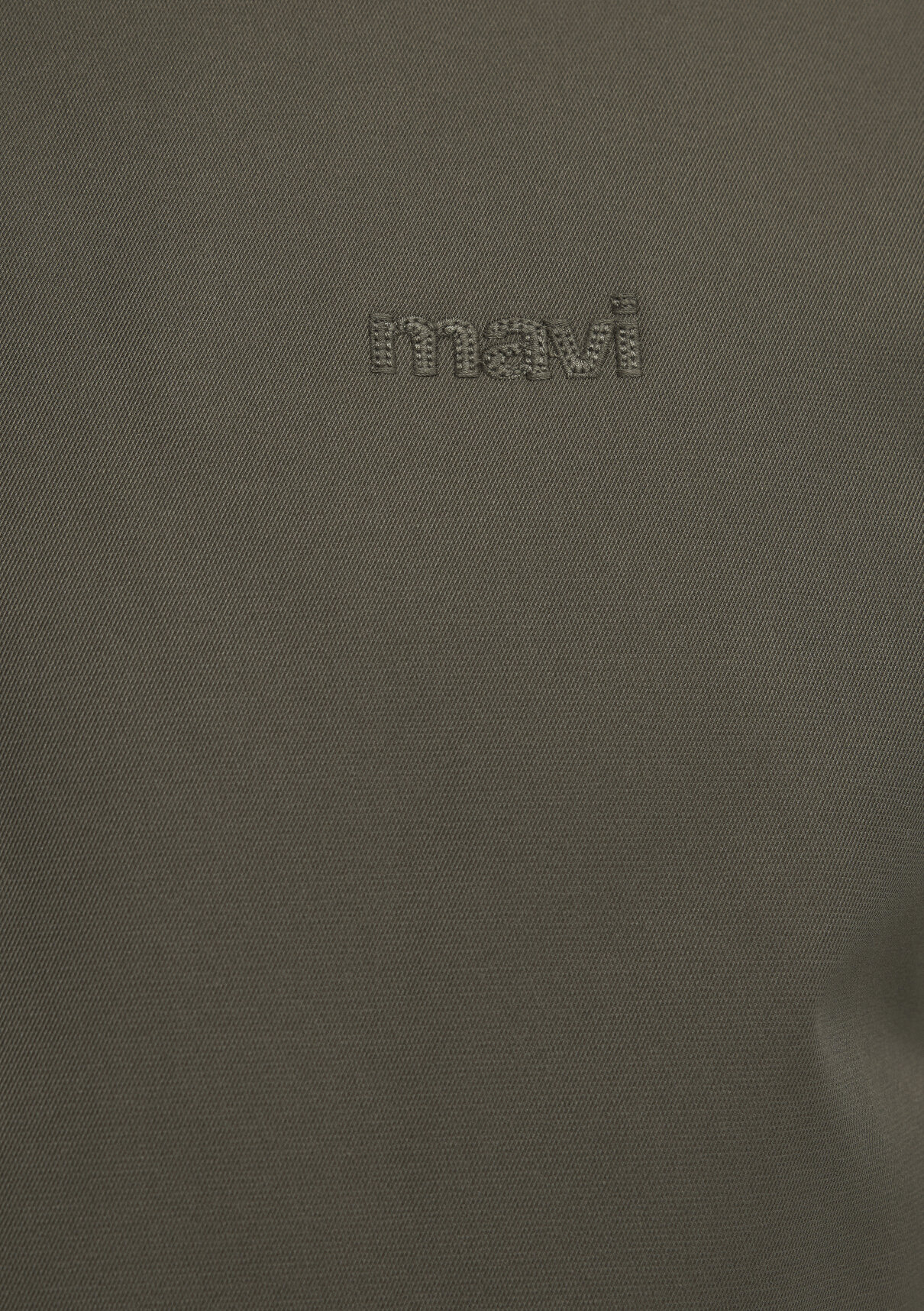 Mavi Logo Nakışlı Yeşil Ceket görsel 8