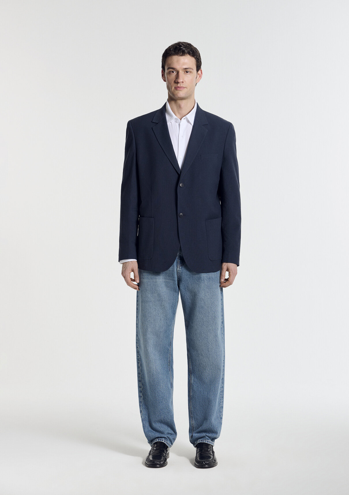 Mavi Lacivert Blazer görsel 4