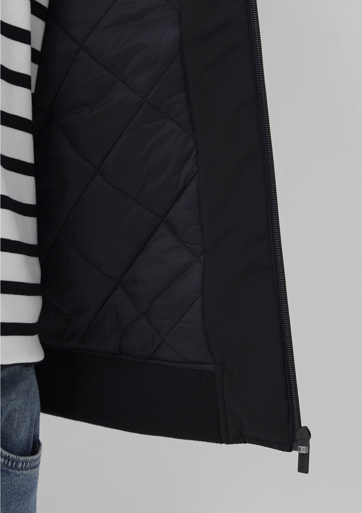 Mavi Black Siyah Bomber Ceket görsel 7