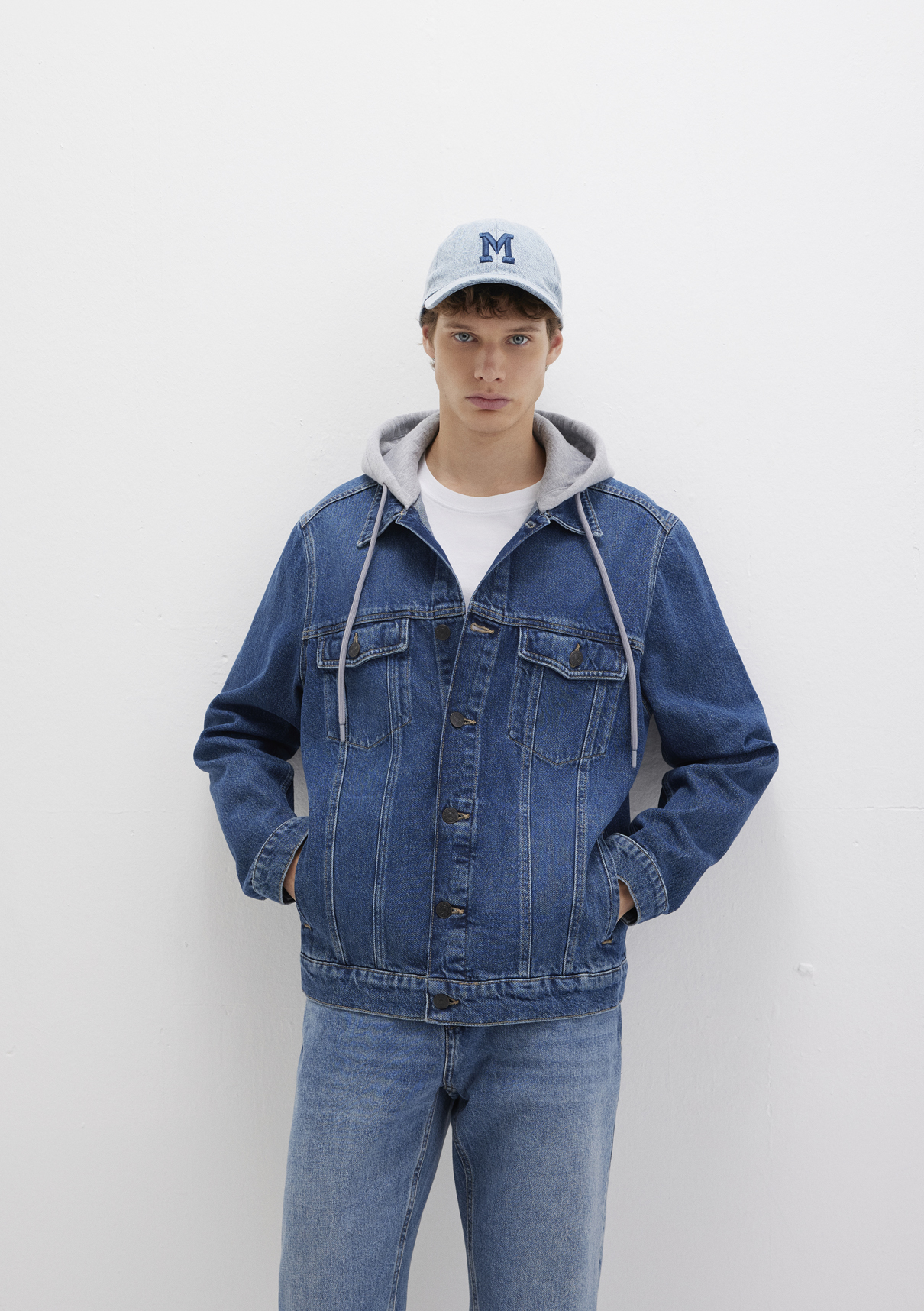 Mavi Brandon 90lar Vintage Koyu Mavi Jean Ceket görsel 4