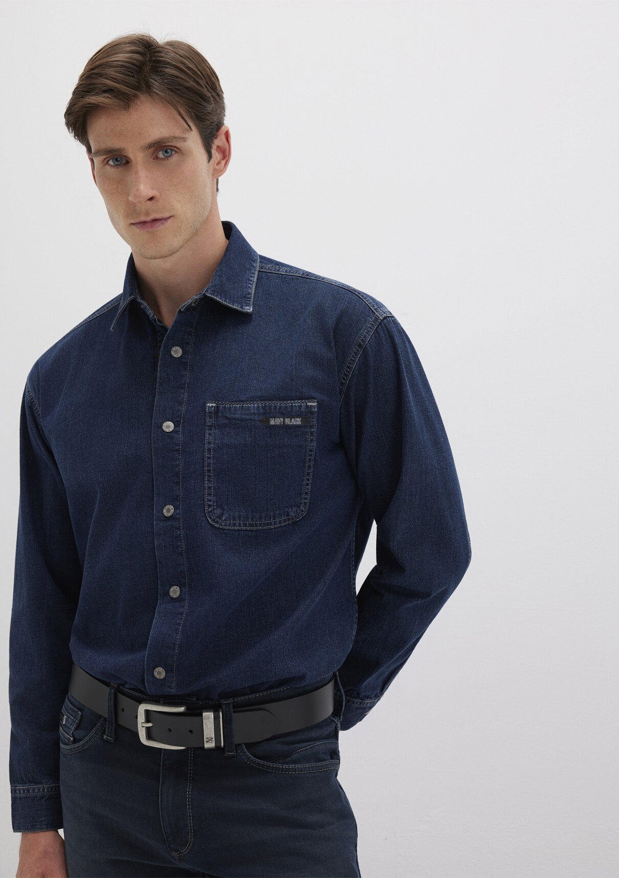 Mavi Aidan Mavi Black Vintage Indigo Mavisi Jean Gömlek